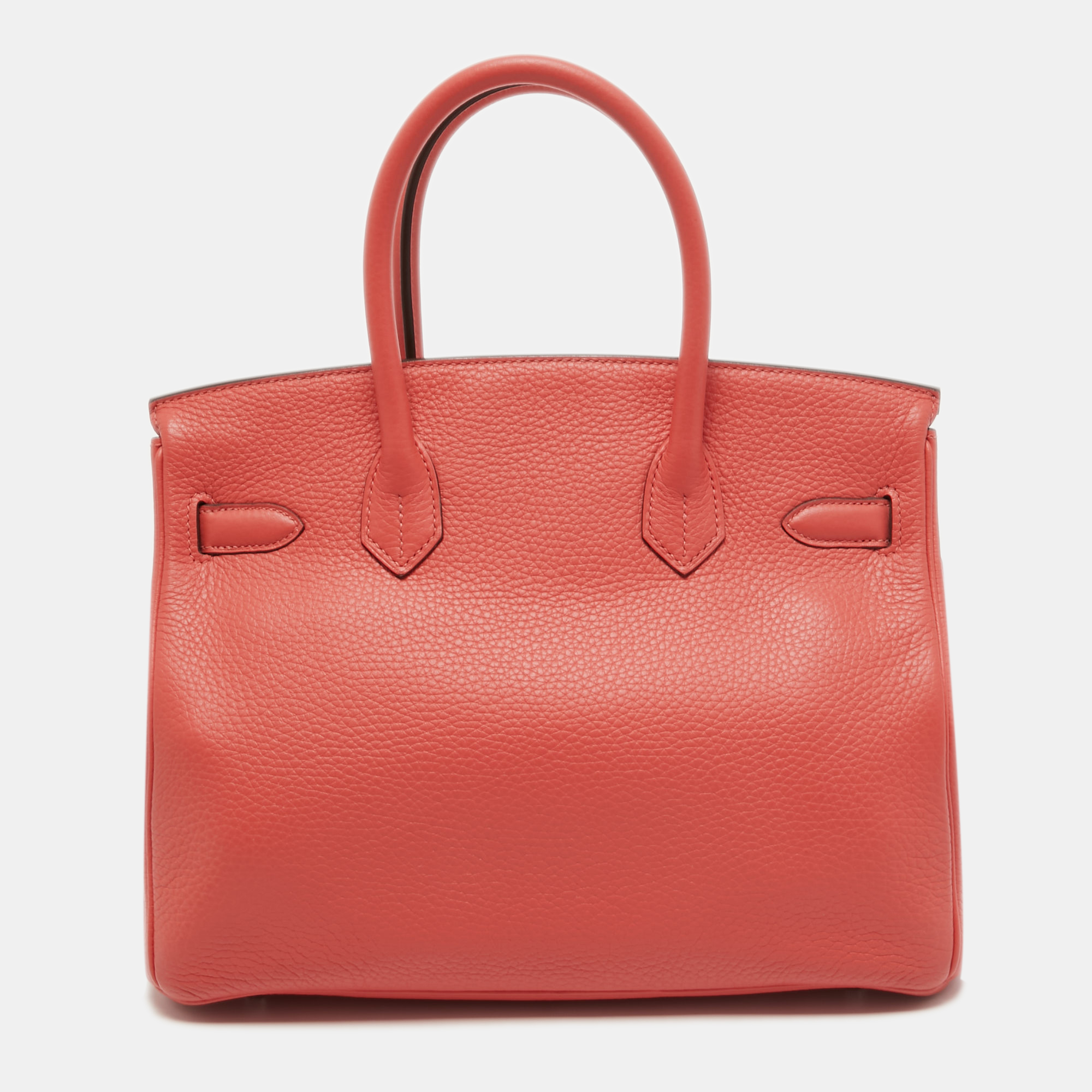 Hermes Birkin 35 Rose Jaipur Bag Palladium Hardware Clemence