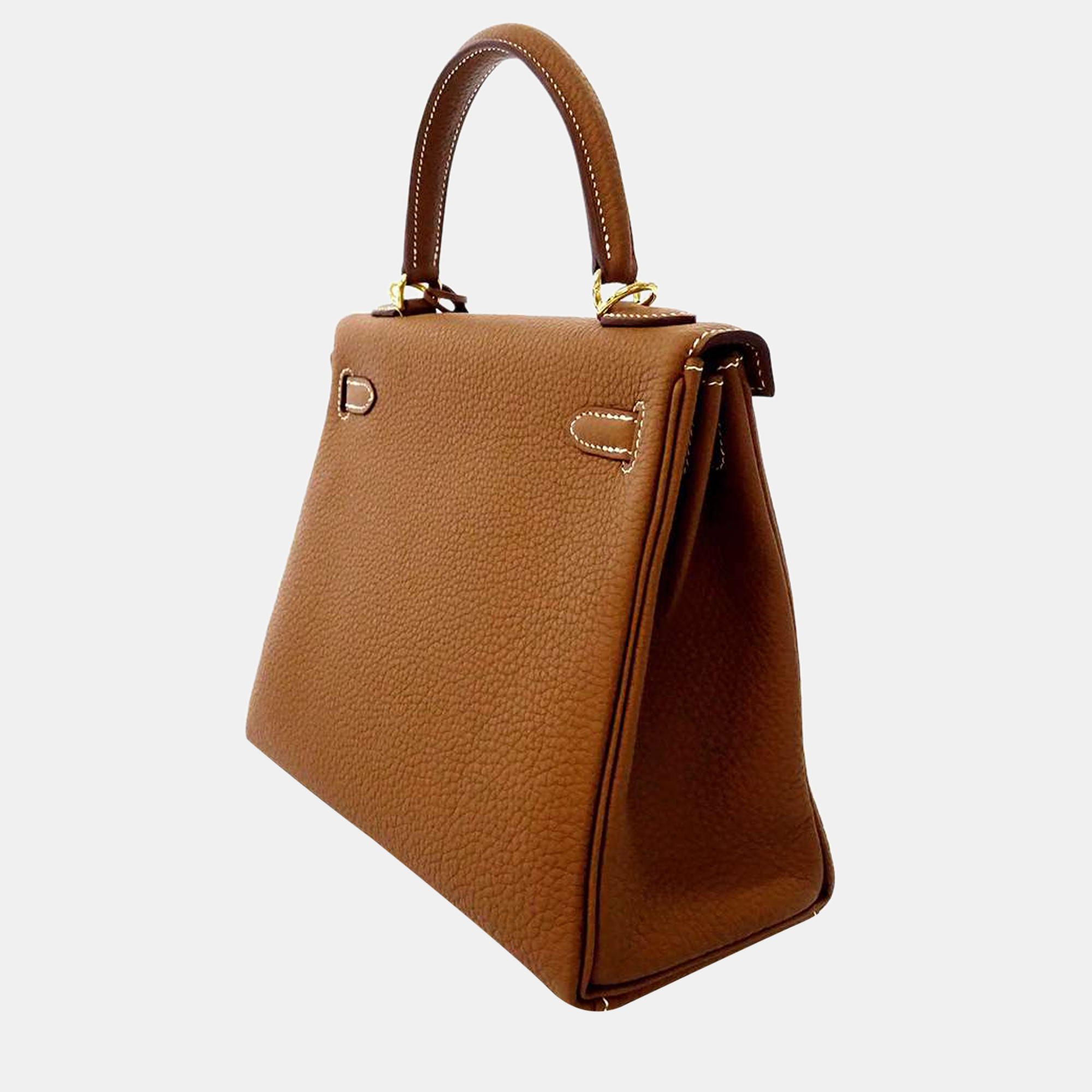 

Hermes Gold Togo Leather Gold Hardware Kelly 25 Retourne Bag