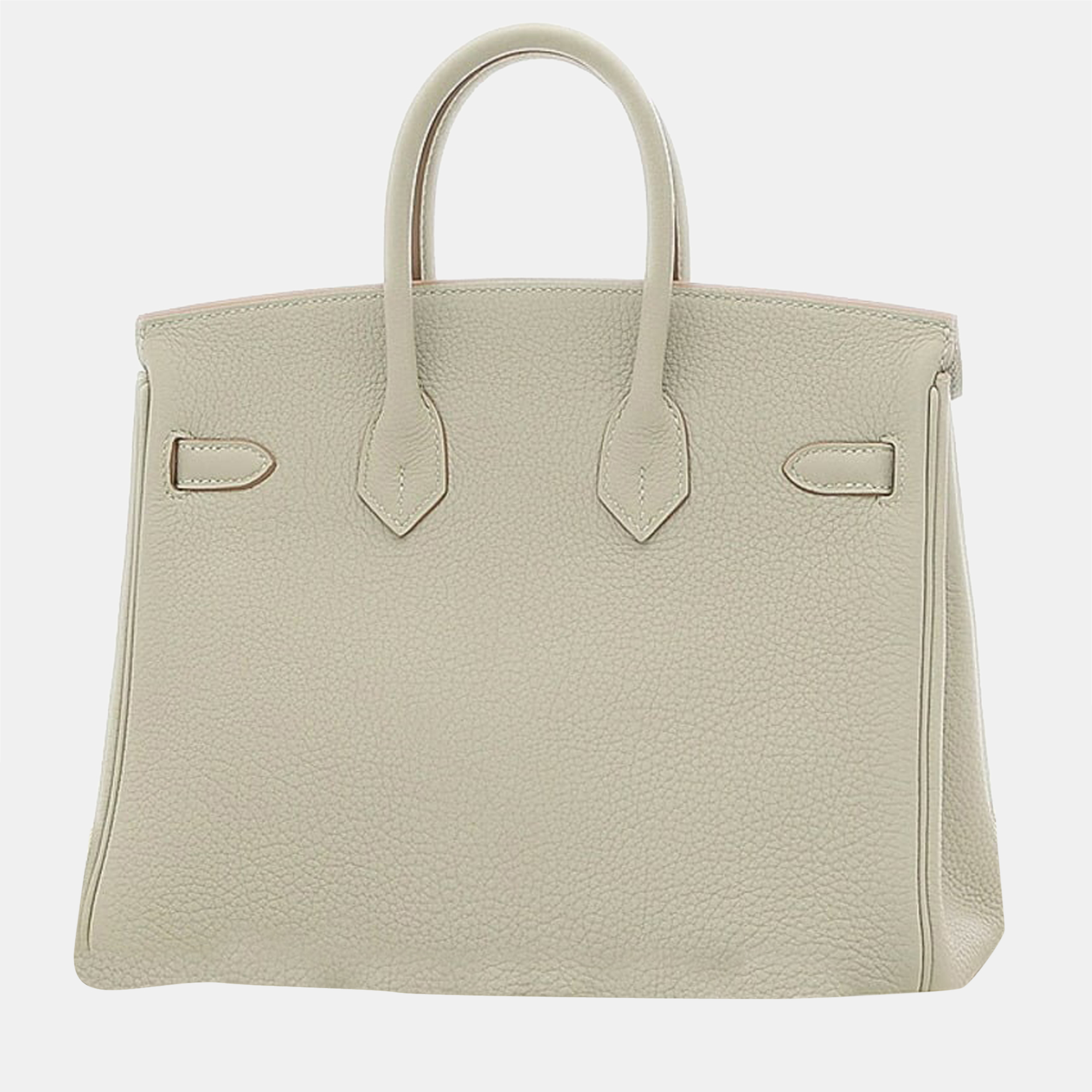 

Hermes Birkin 25 Togo handbag Gripal silver metal fittings C stamp, Beige