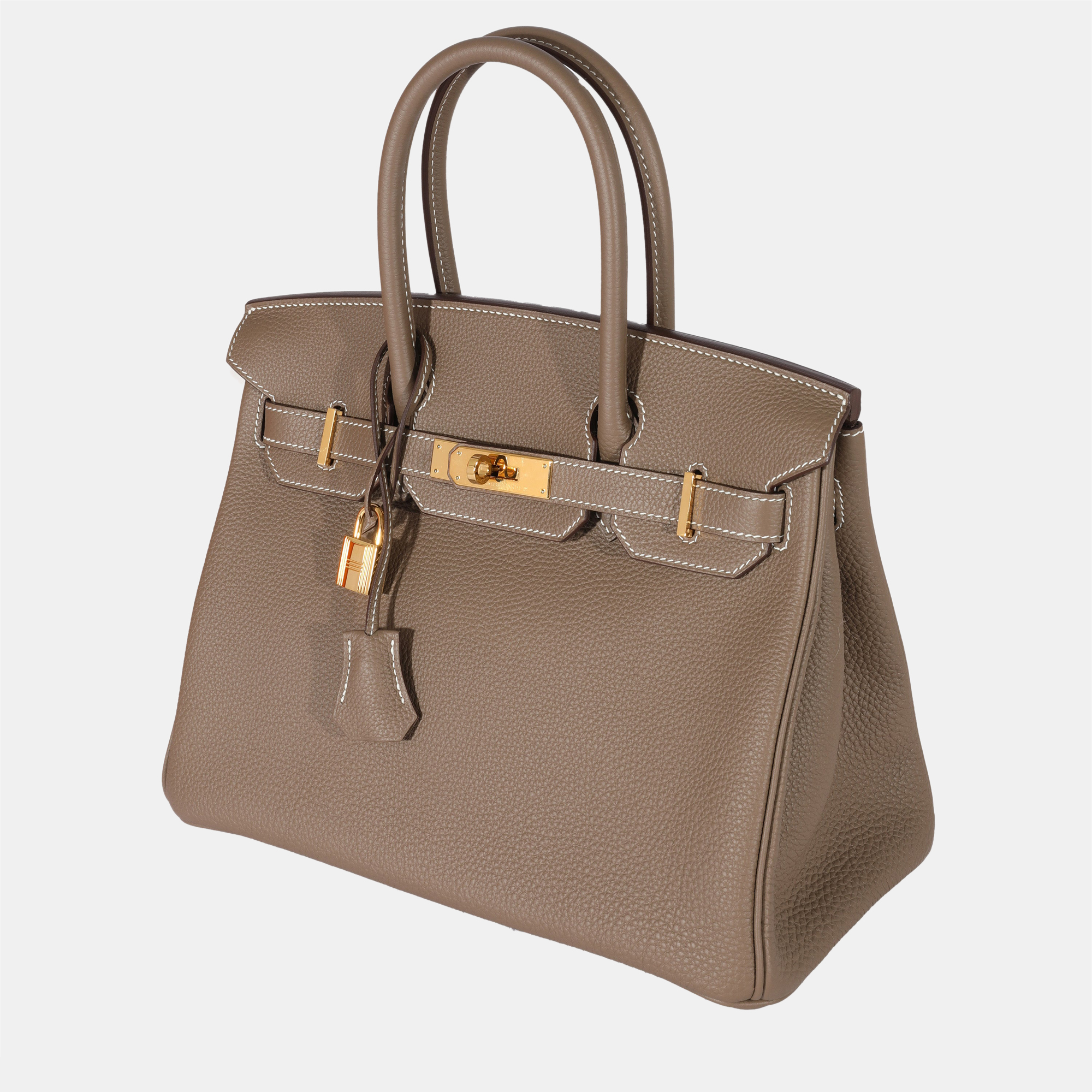 

Hermes Etoupe Togo Birkin 30 GHW, Grey