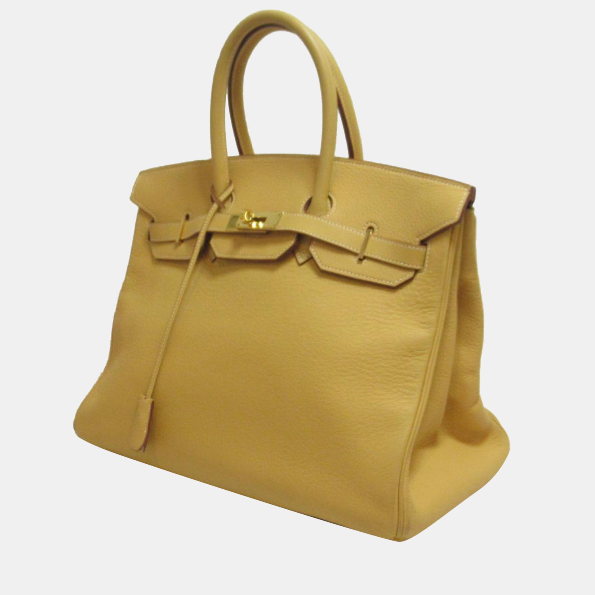 

Hermes Yellow Animal skin Clemence Birkin 35