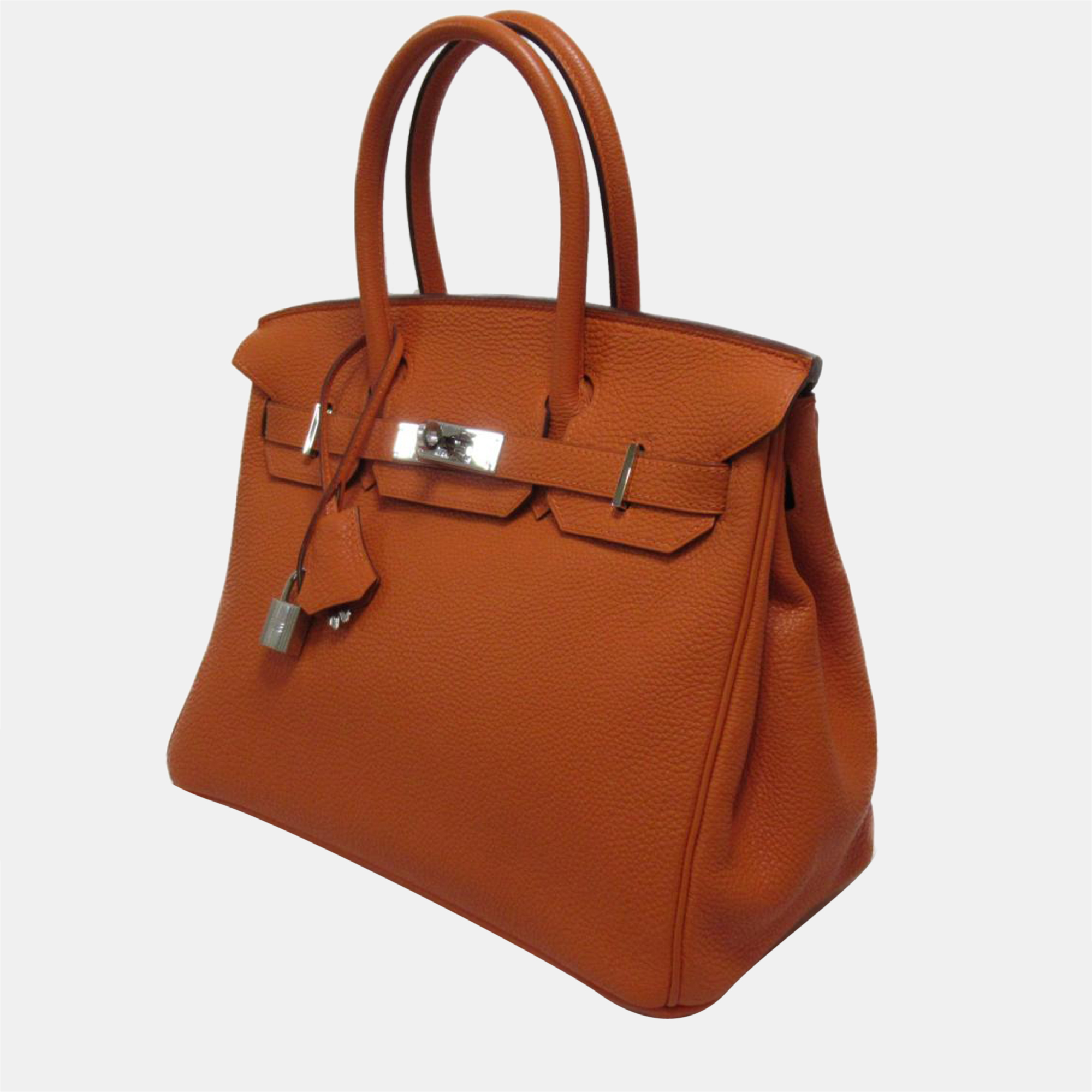 

Hermes Orange Togo Leather Palladium Hardware Birkin 30 Bag