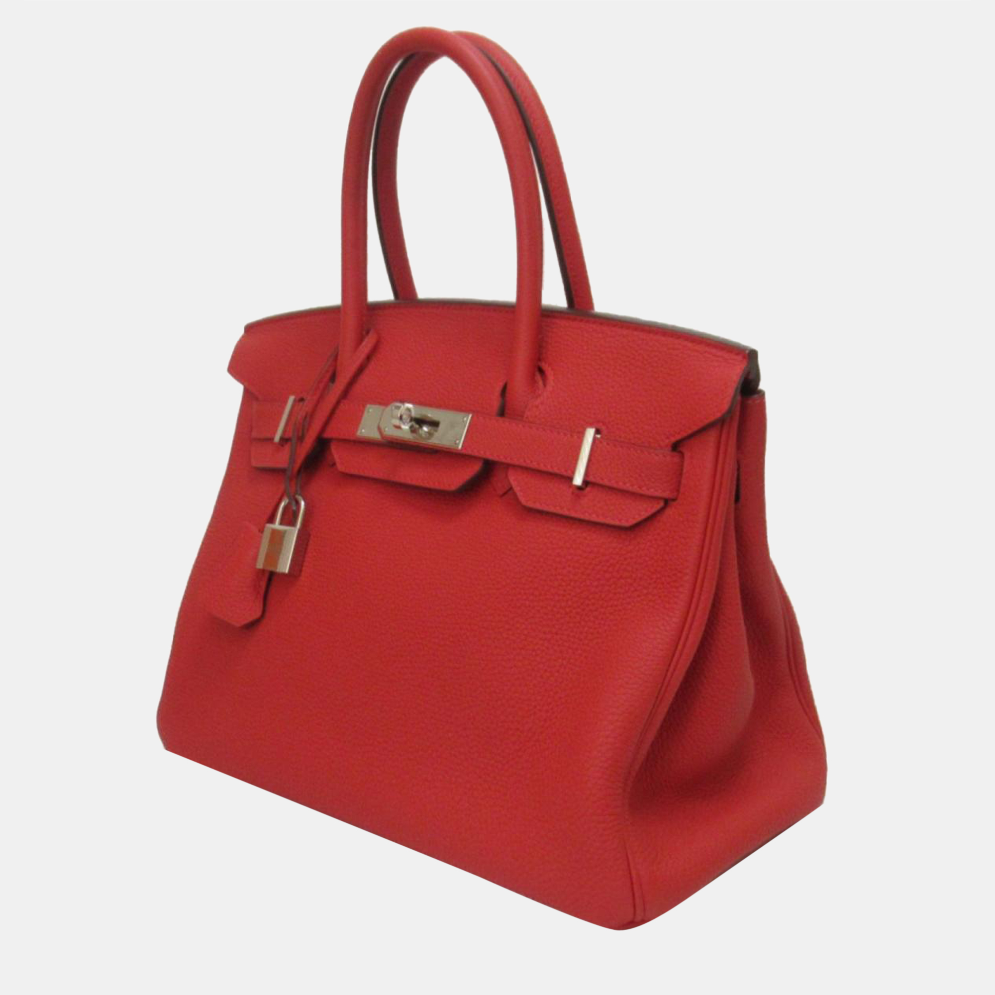 

Hermes Red Togo Leather Palladium Hardware Birkin 30 Bag