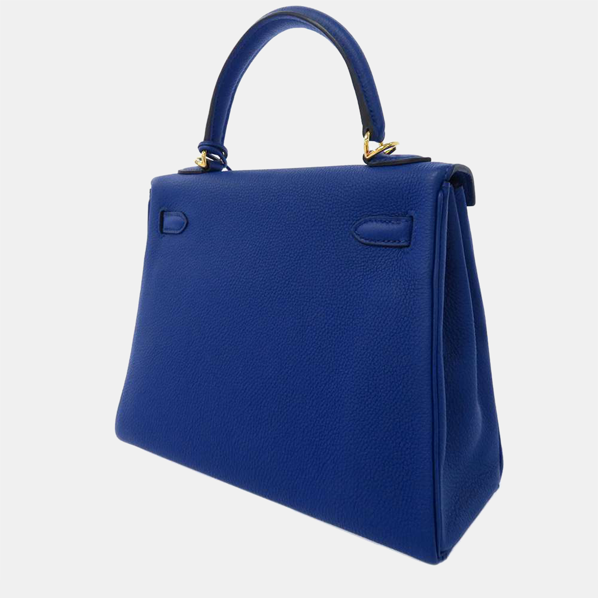 

Hermes Blue Togo Leather Gold Hardware Kelly Retourne 25 Bag