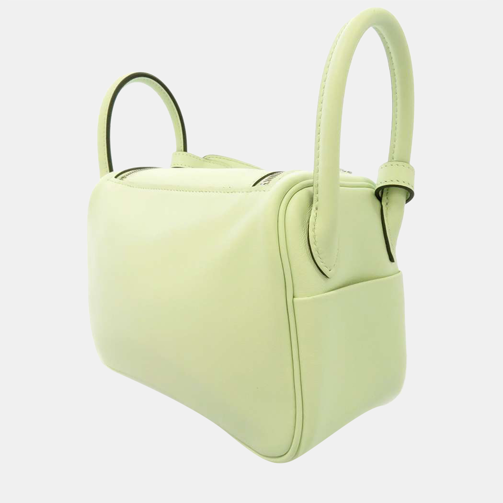 

Hermes Green Swift Leather Mini Lindy Shoulder Bag