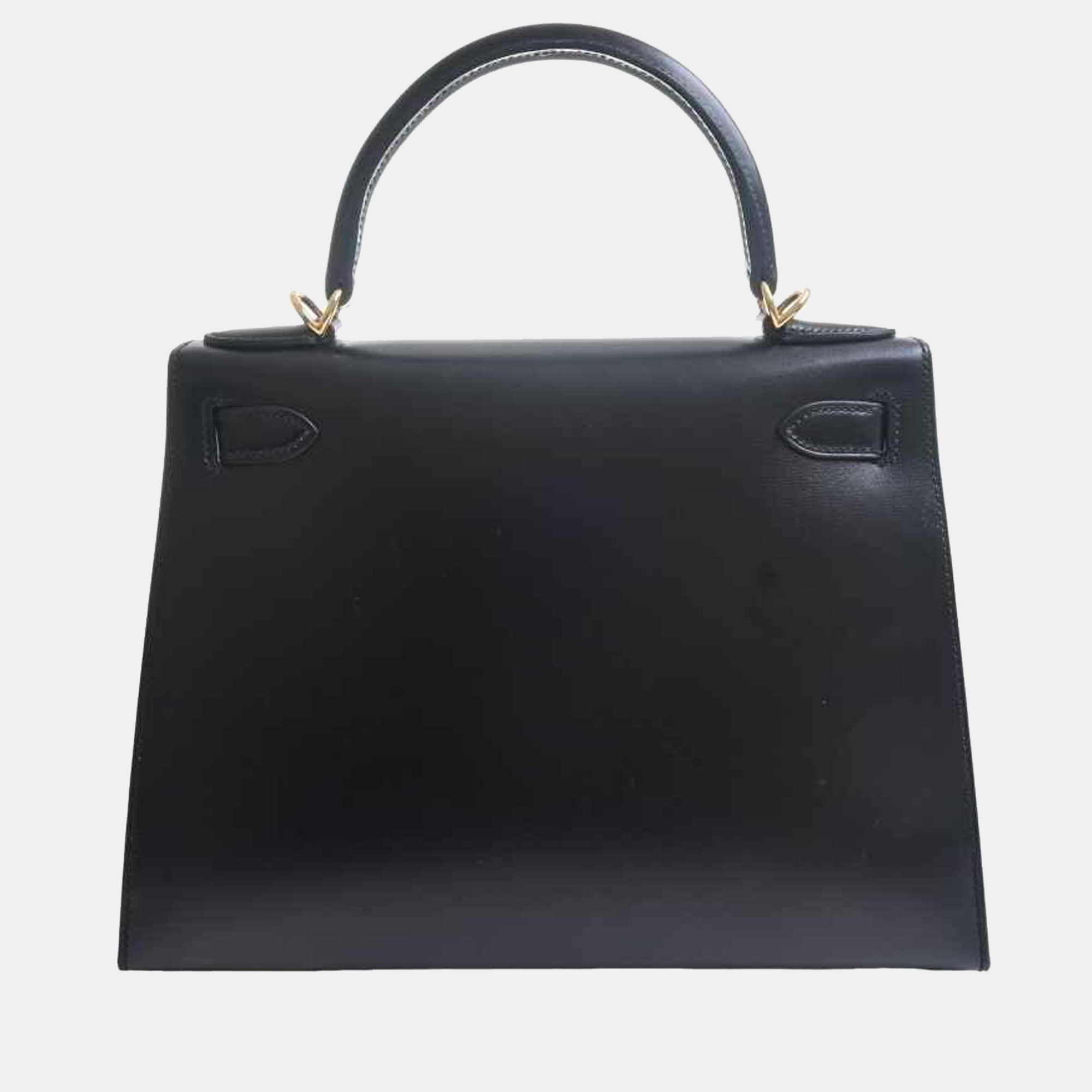 

Hermes box calf Kelly 28 handbag black