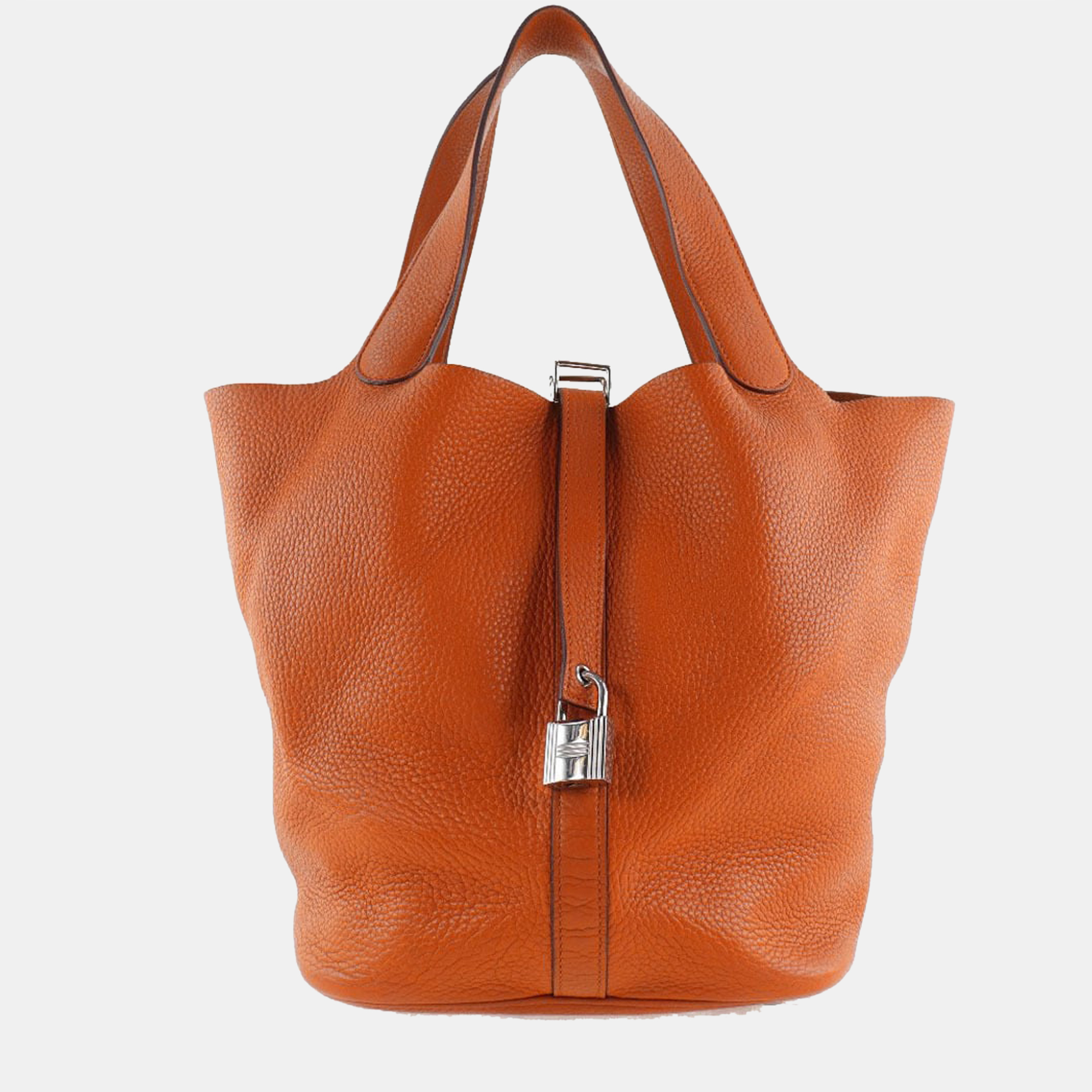 Hermes Picotin Lock Bag Clemence GM Orange