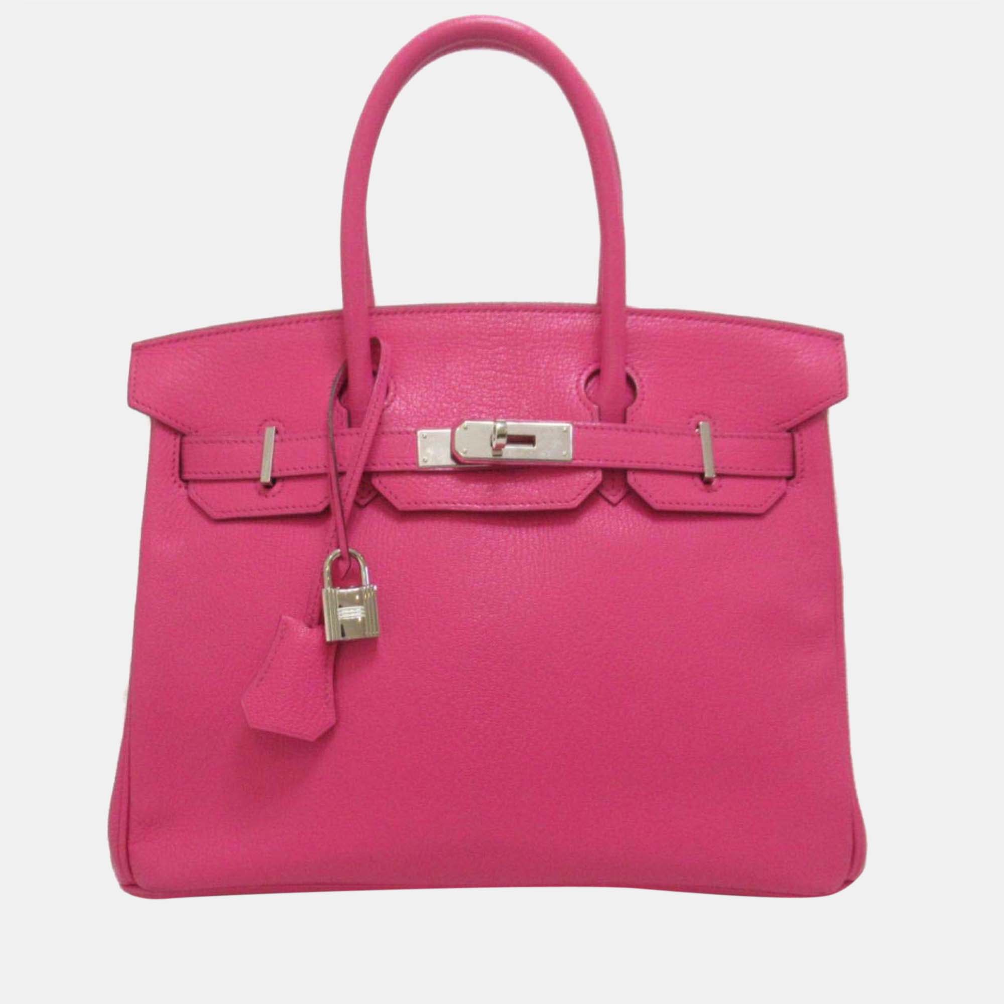 Preowned Hermes Pink Epsom Leather Birkin 30 Bag ModeSens