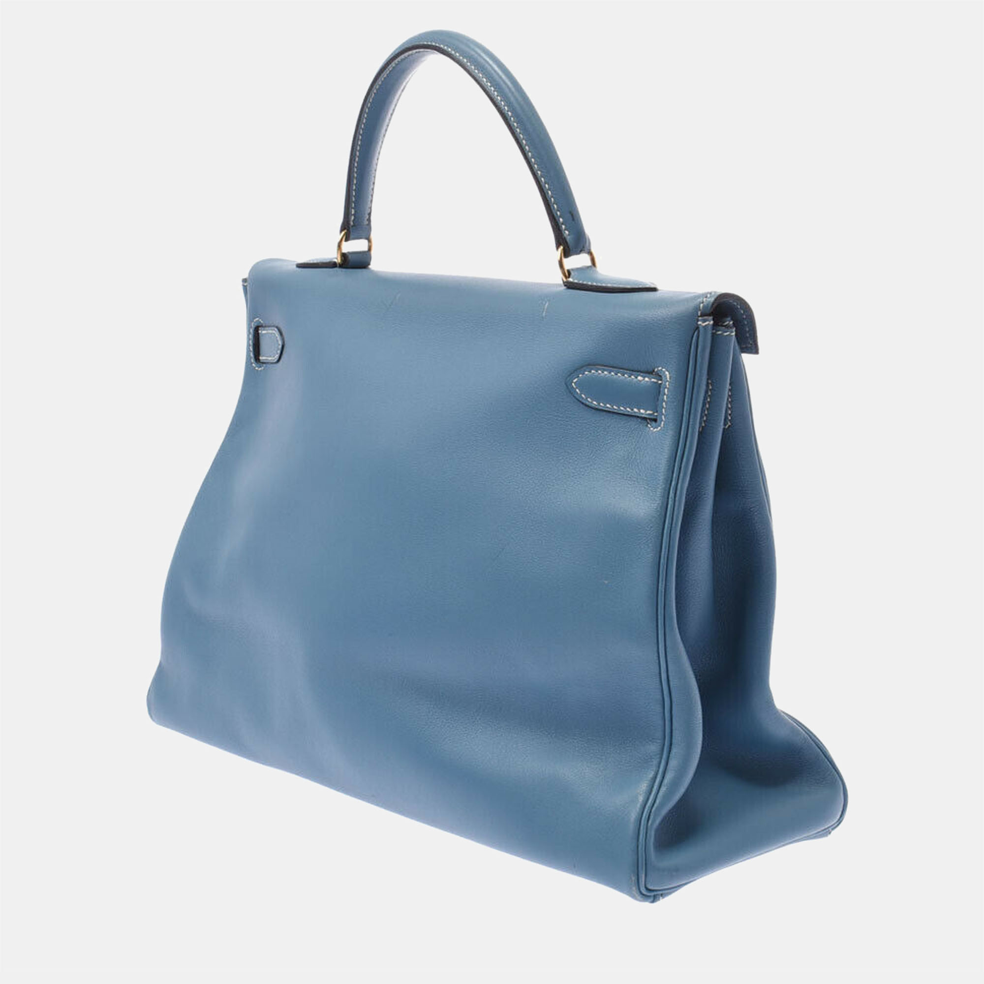 

Hermes Kelly Blue Leather handbag