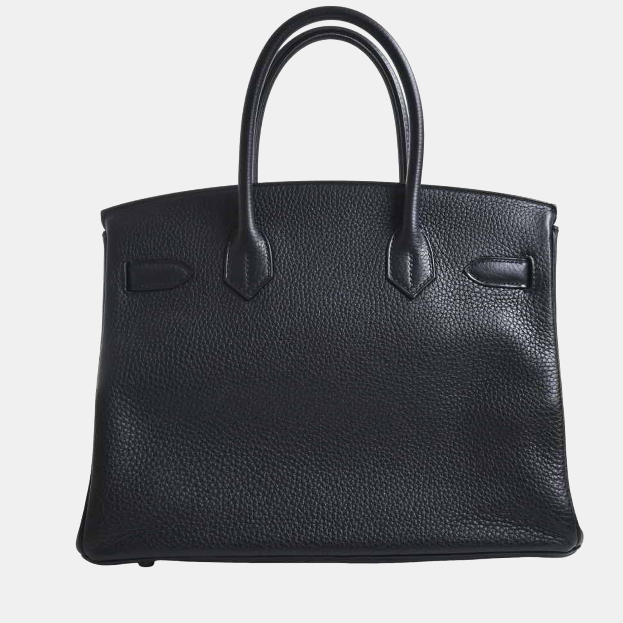 

Hermes Taurillon Clemence Birkin 30 handbag black