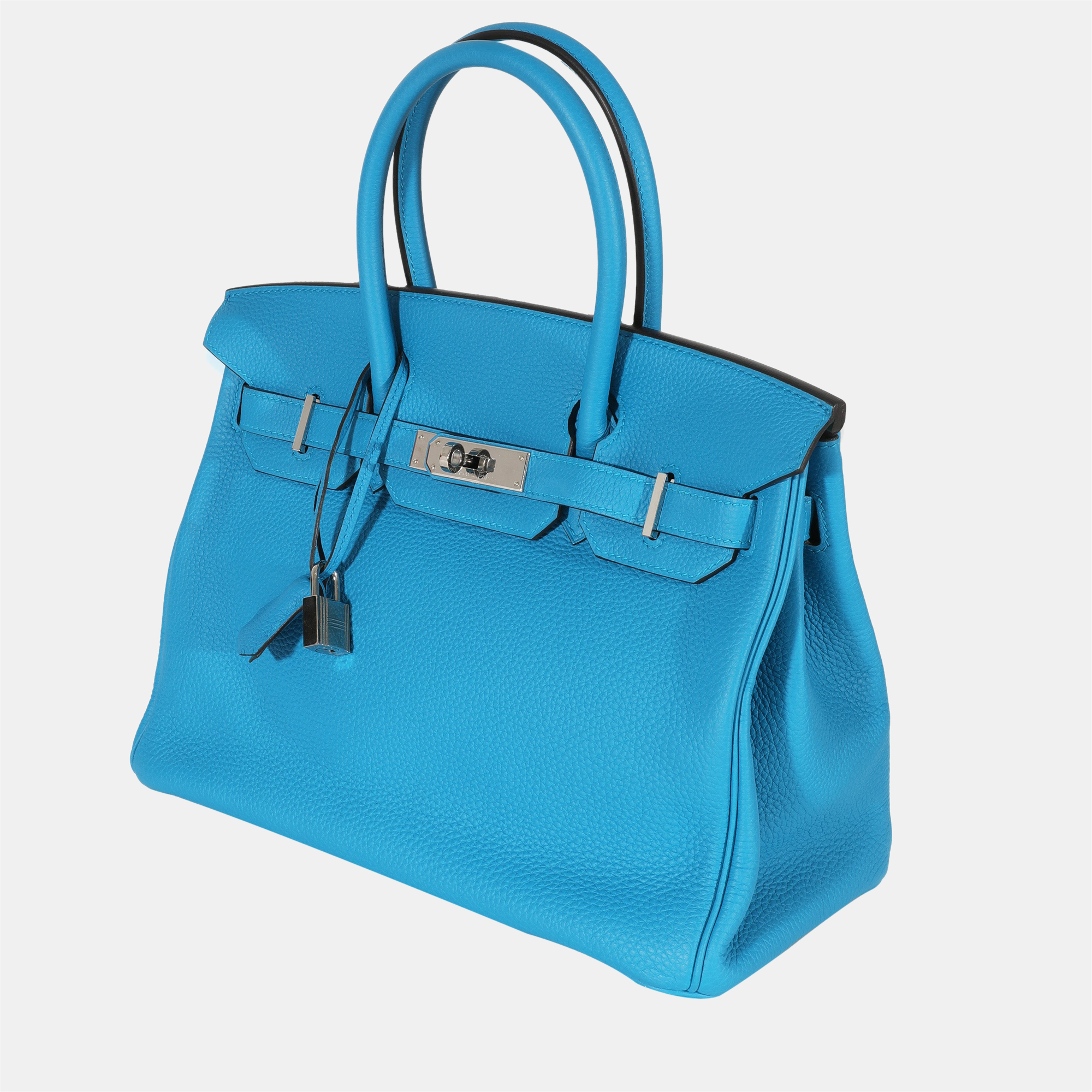 

Hermes Bleu Zanzibar Malachite Togo Verso Birkin 30 PHW, Blue