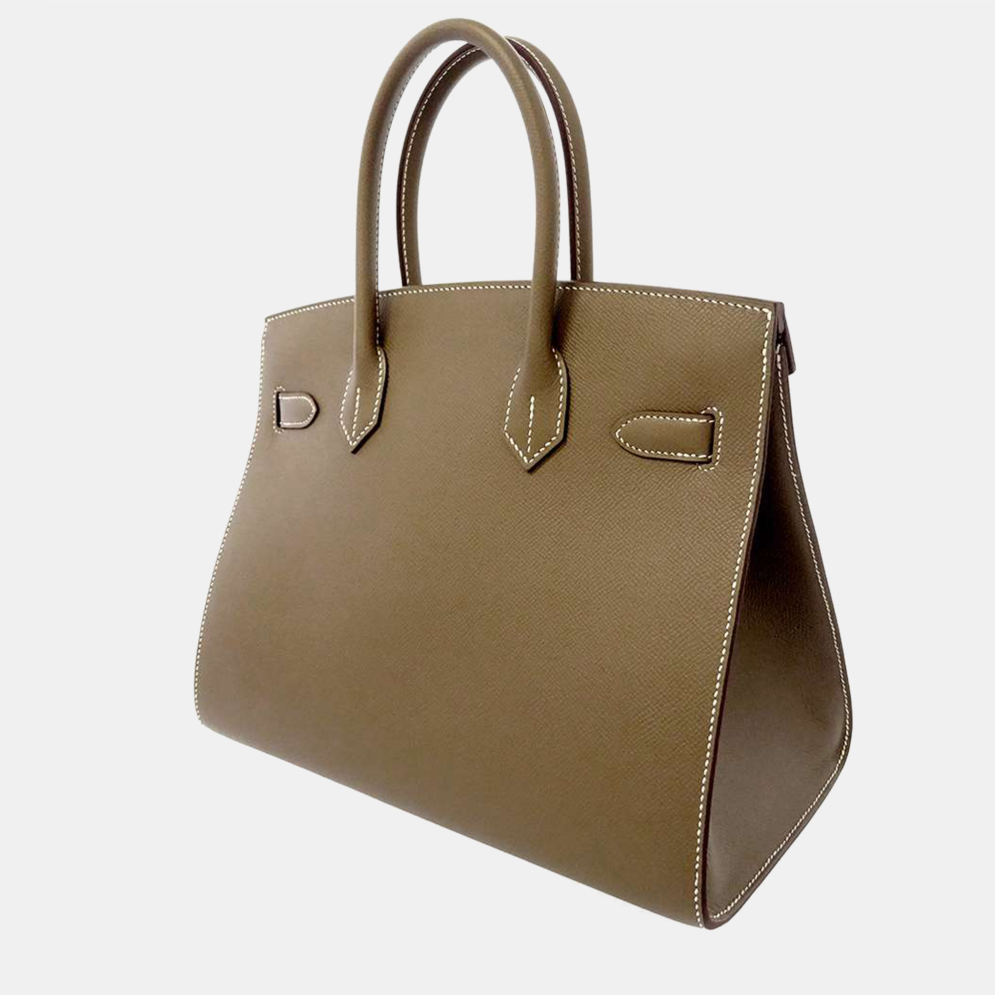 

Hermes Brown Epsom Birkin Sellier Size 30 Bag