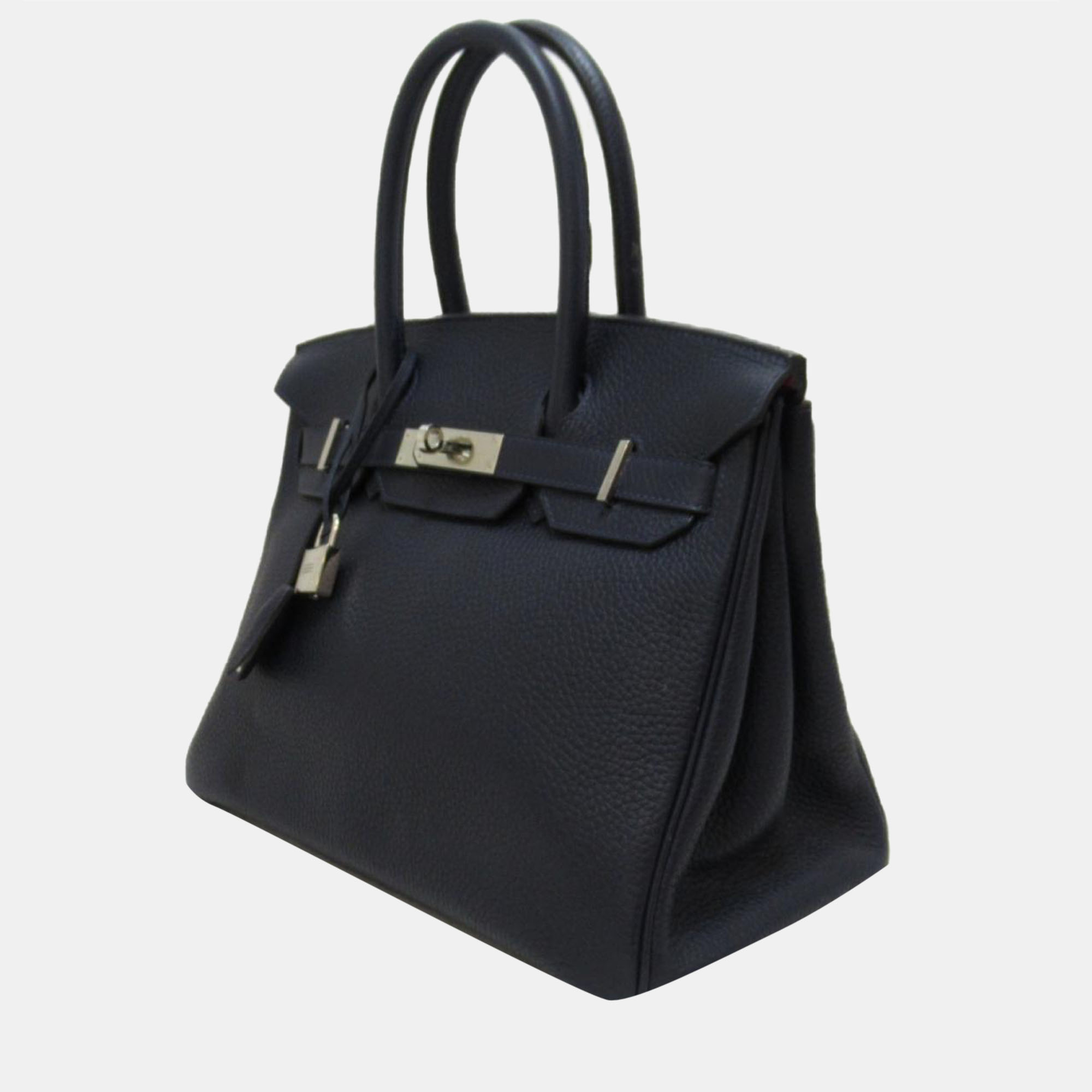 

Hermes Black Togo Leather Palladium Plated Hardware Birkin 30 Tote Bag