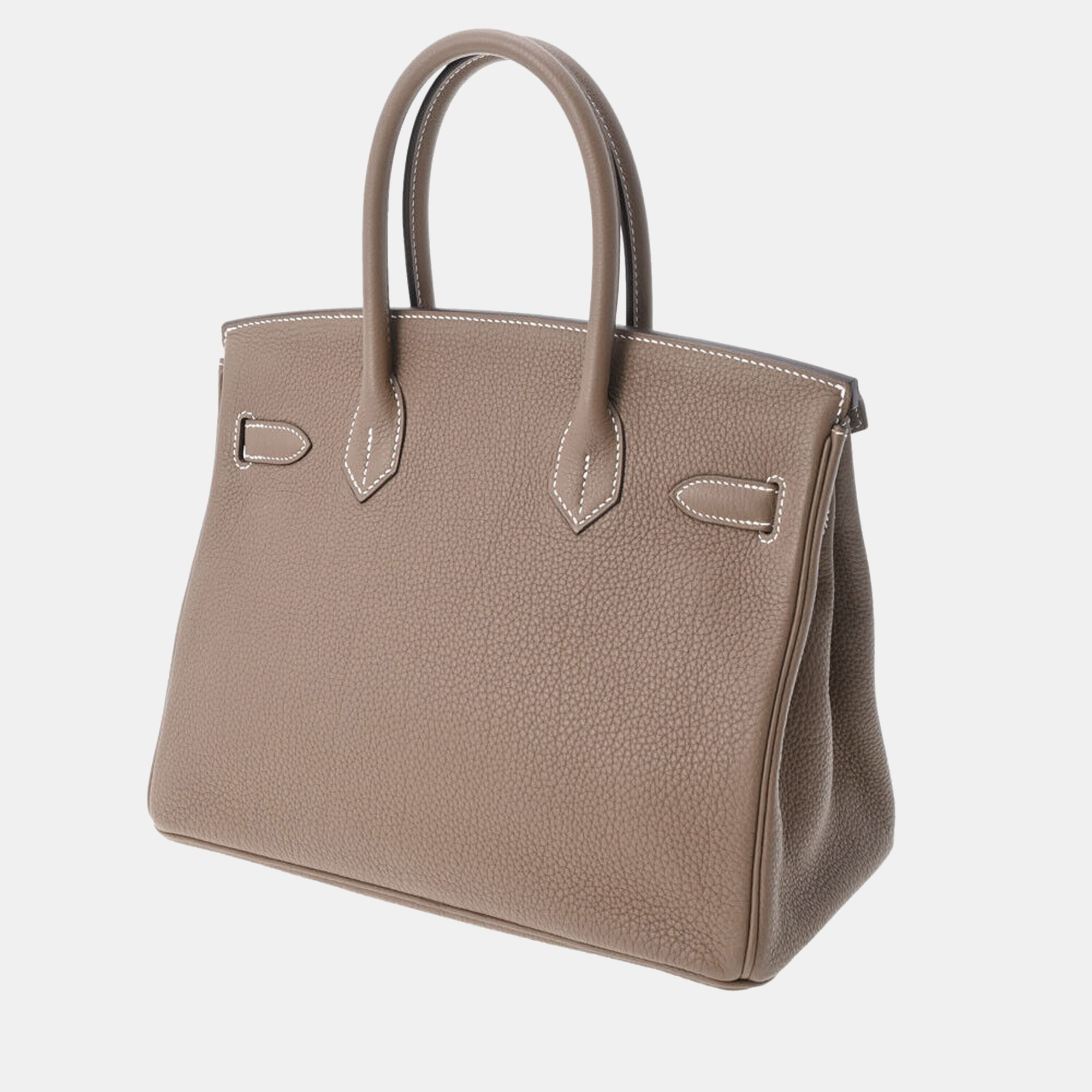 

Hermes Brown Leather Togo Birkin 30 bag