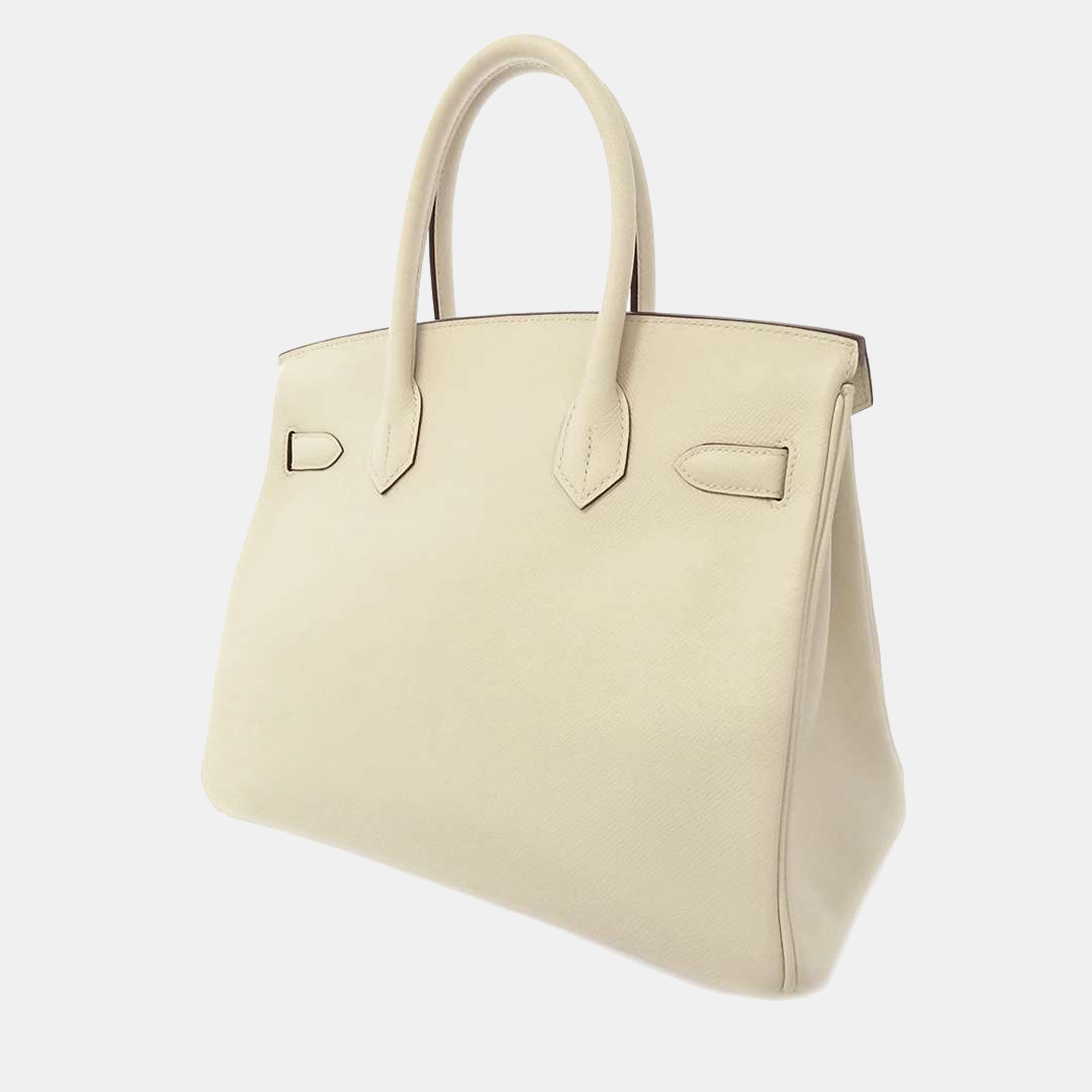 

Hermes White Epsom Leather Birkin 30 Tote Bag