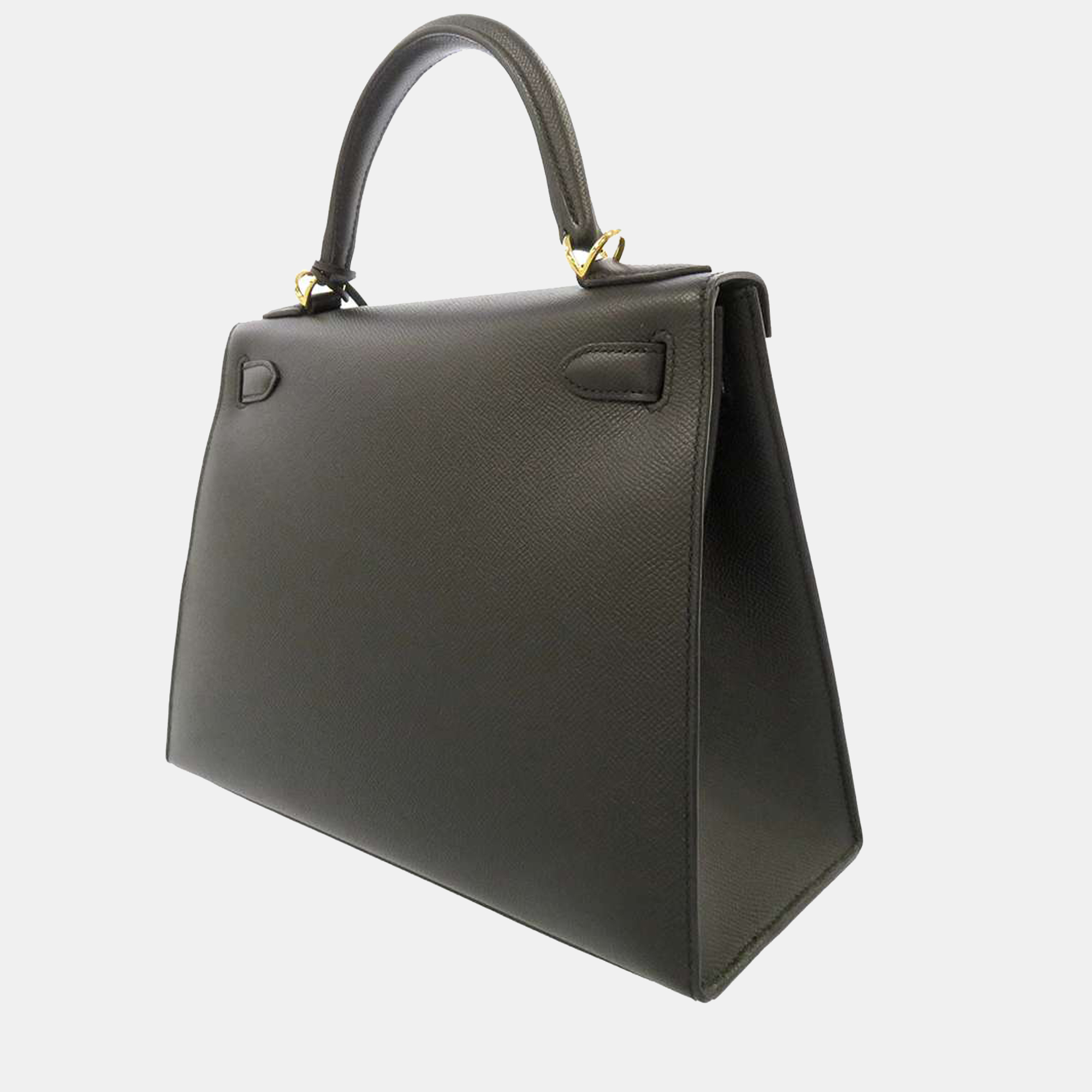 

Hermes Black Epsom Leather Gold Hardware Kelly 28 Sellier Bag
