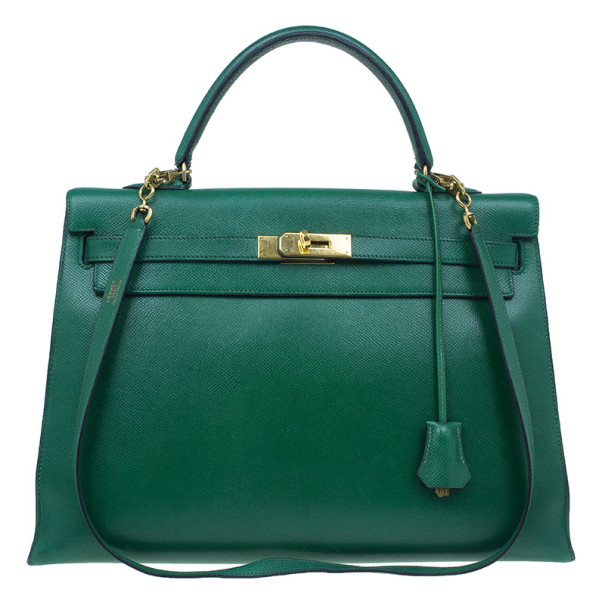 Hermes Vintage Emerald Green Kelly 36 Hermes | The Luxury Closet