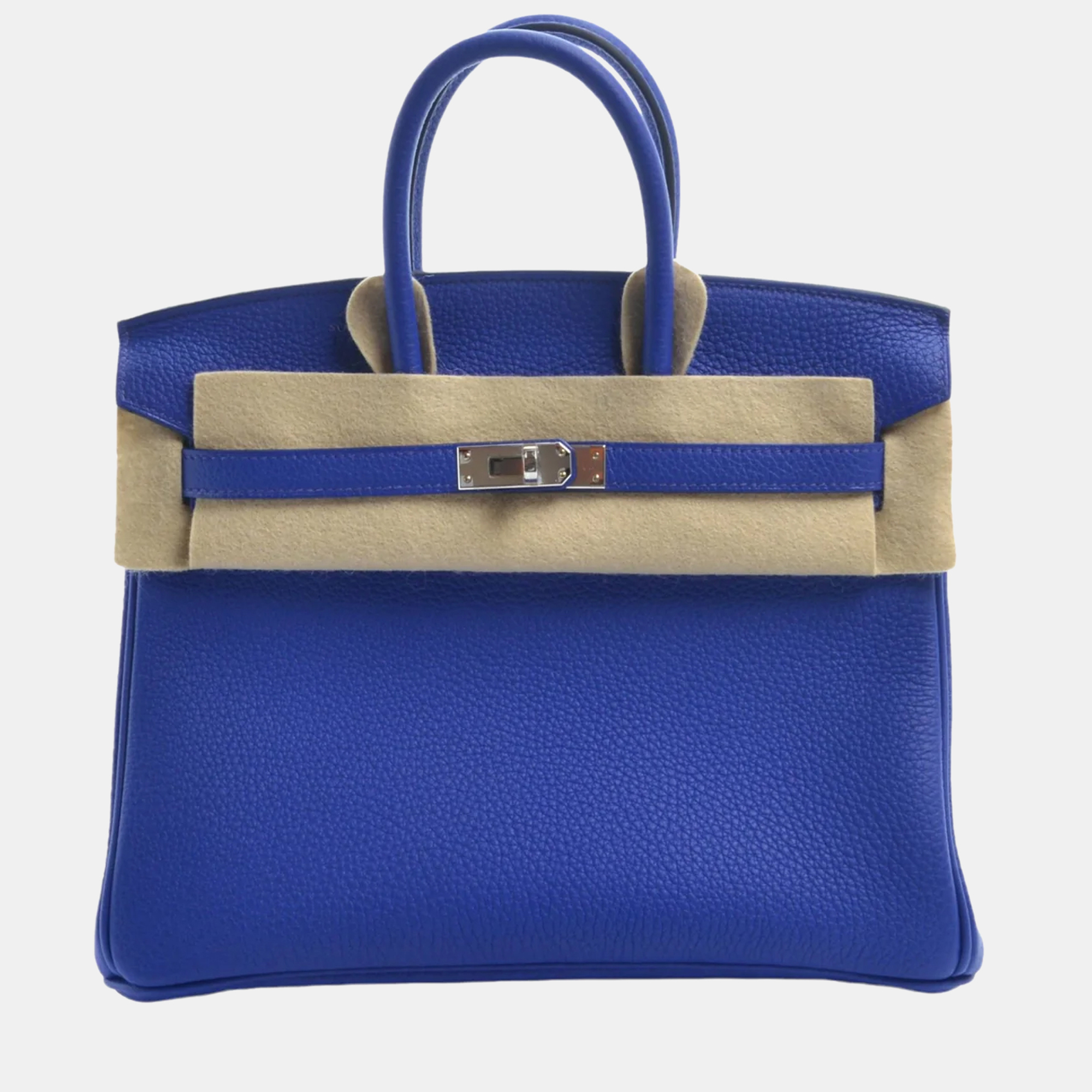 Buy Luxury Pre-Owned Hermès Birkin 25 Bleu Lin