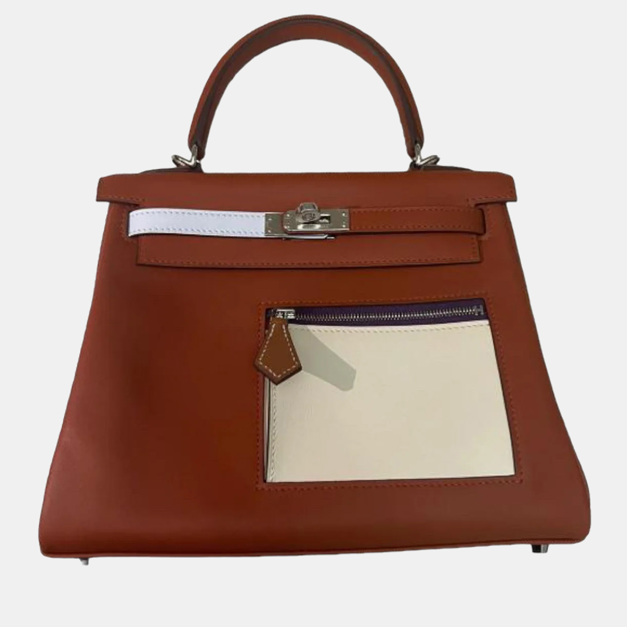 Pre-owned Hermes Kelly 25 Colourmatic In Multicolor