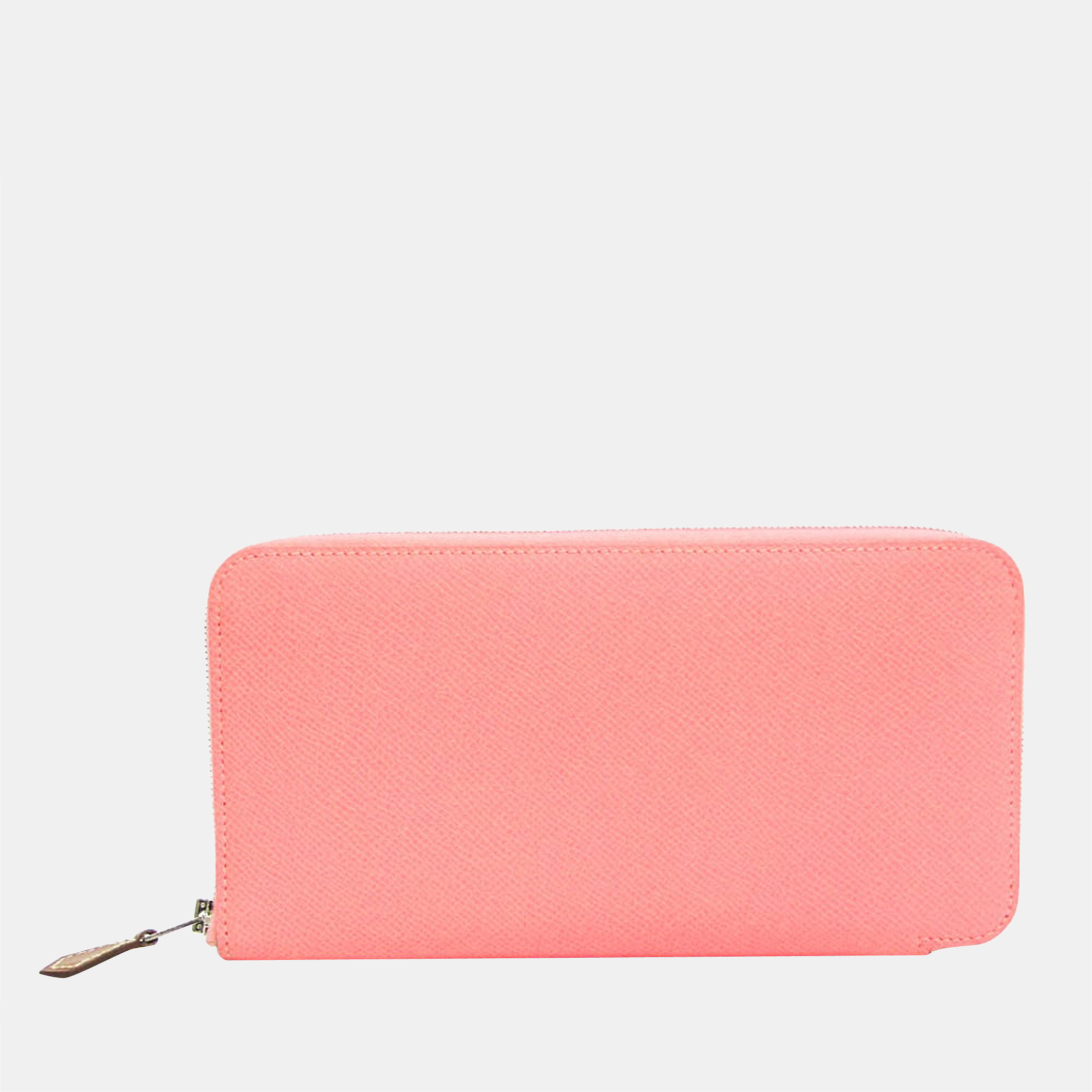 

Hermes Azap Silk In Long Women's Epsom Leather Long Wallet (bi-fold) Ro BF559256, Pink