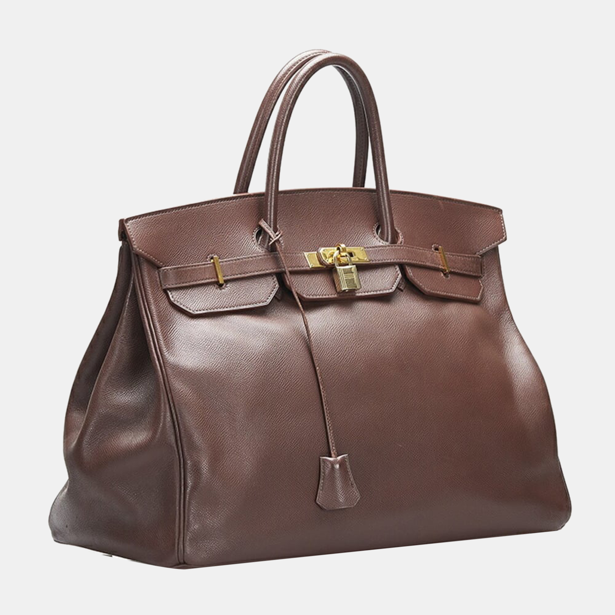 

Hermes Birkin 40 Handbag Brown Couchbel Women's