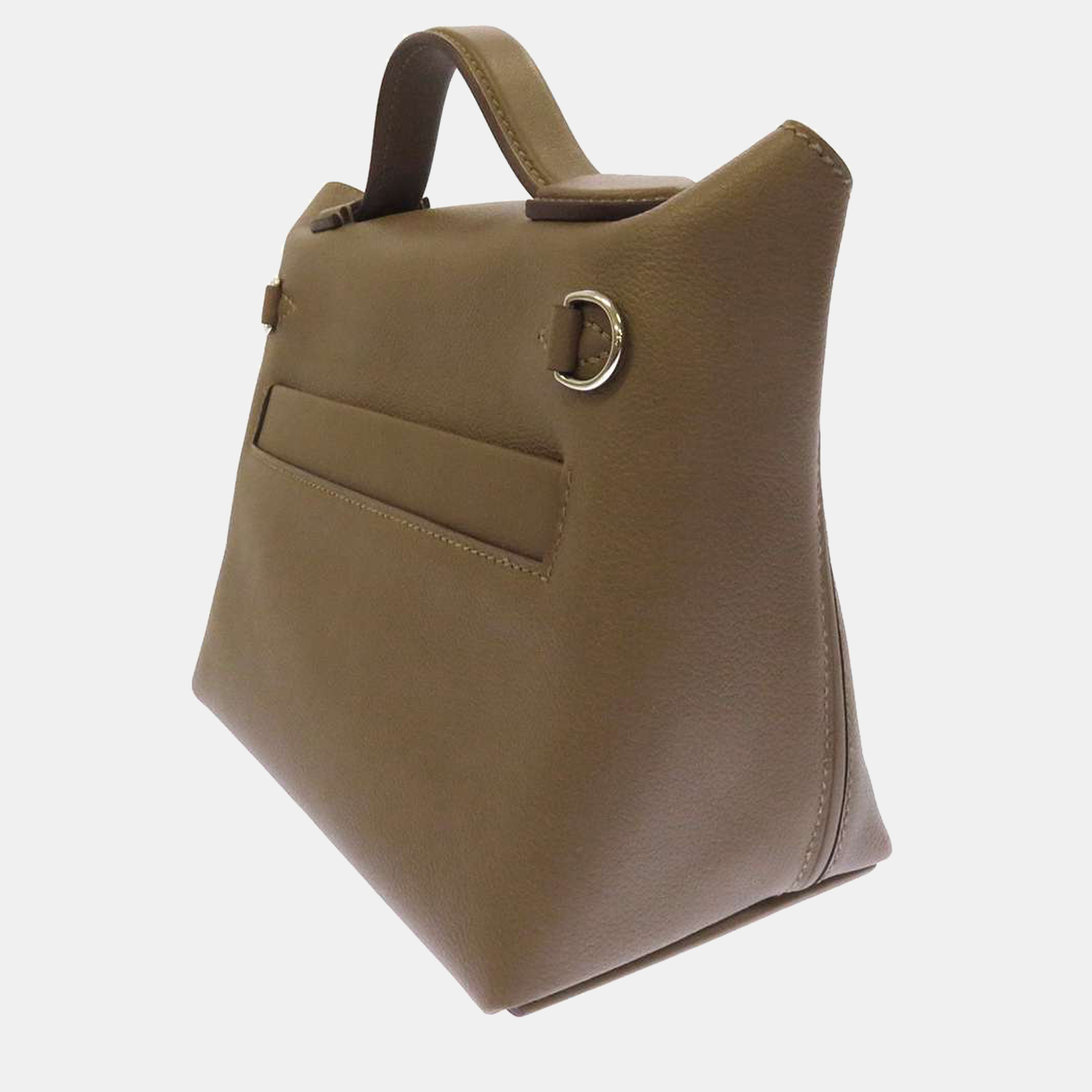 

Hermes Brown Evercolor and Swift Leather Mini 24/24 21 Shoulder Bag