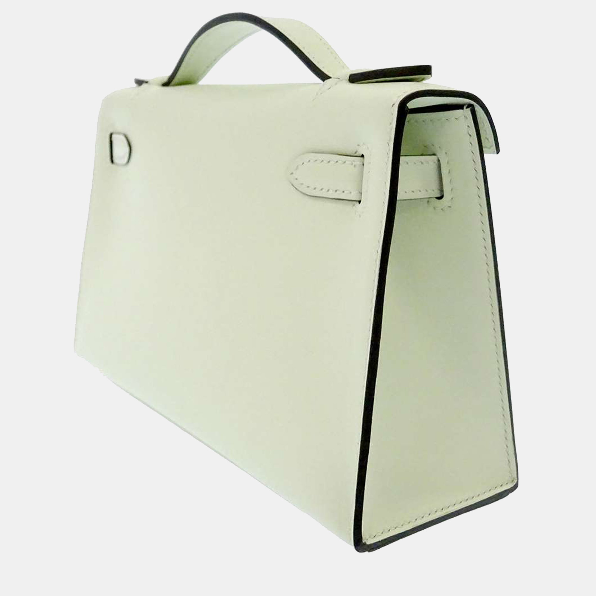 

Hermes Green Swift Leather Kelly Pochette Wallet