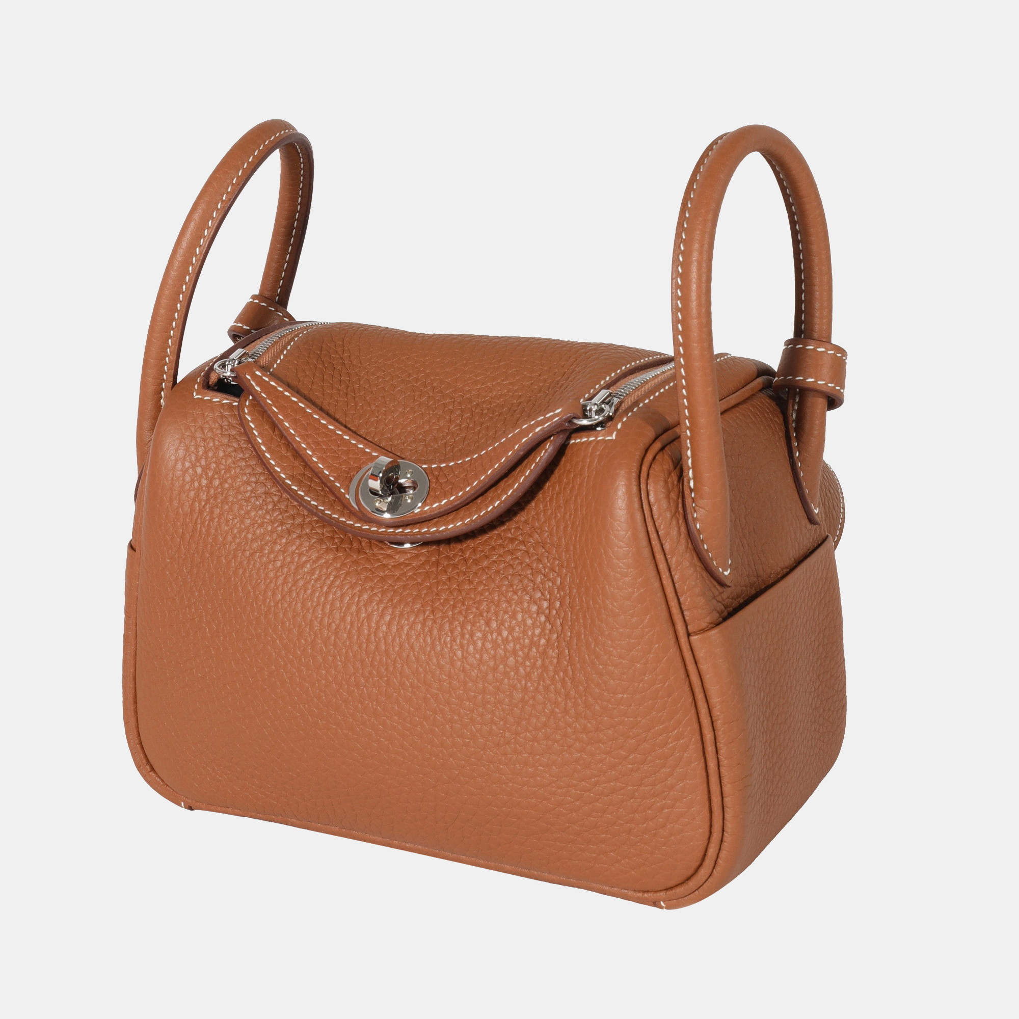 

Hermes Gold Clemence Mini Lindy 20 PHW