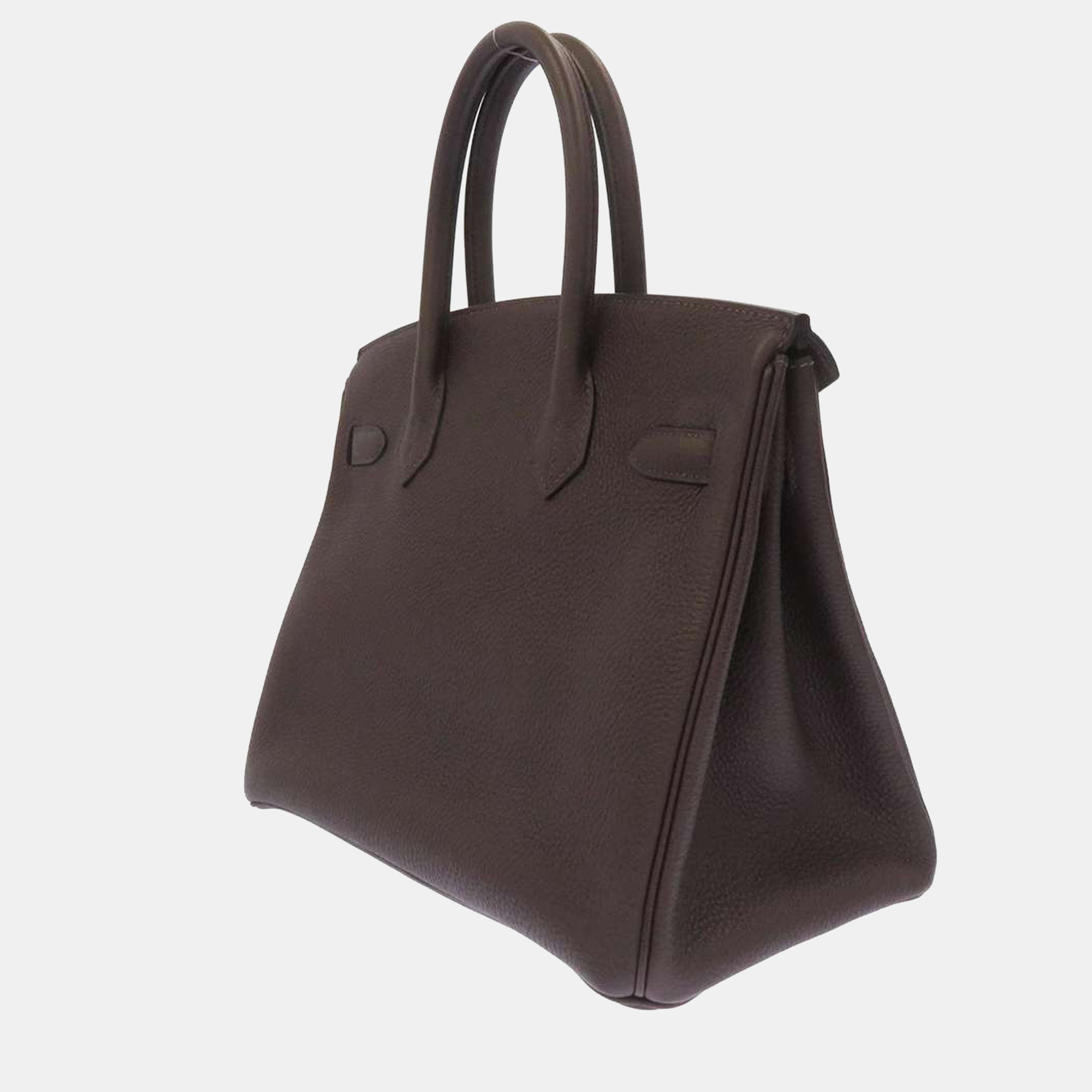 

Hermes Brown Togo Leather Gold Hardware Birkin 30 Bag
