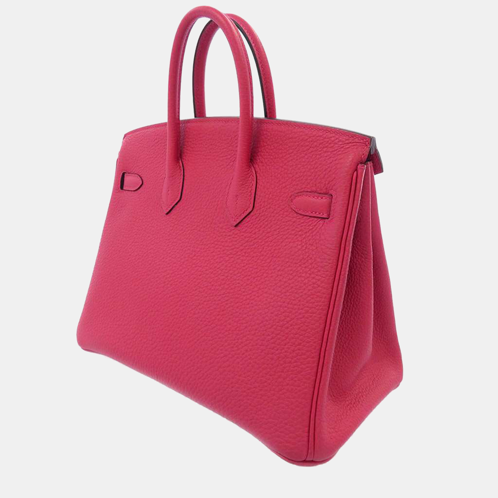 

Hermes Red Togo Leather Palladium Hardware Birkin 25 Bag