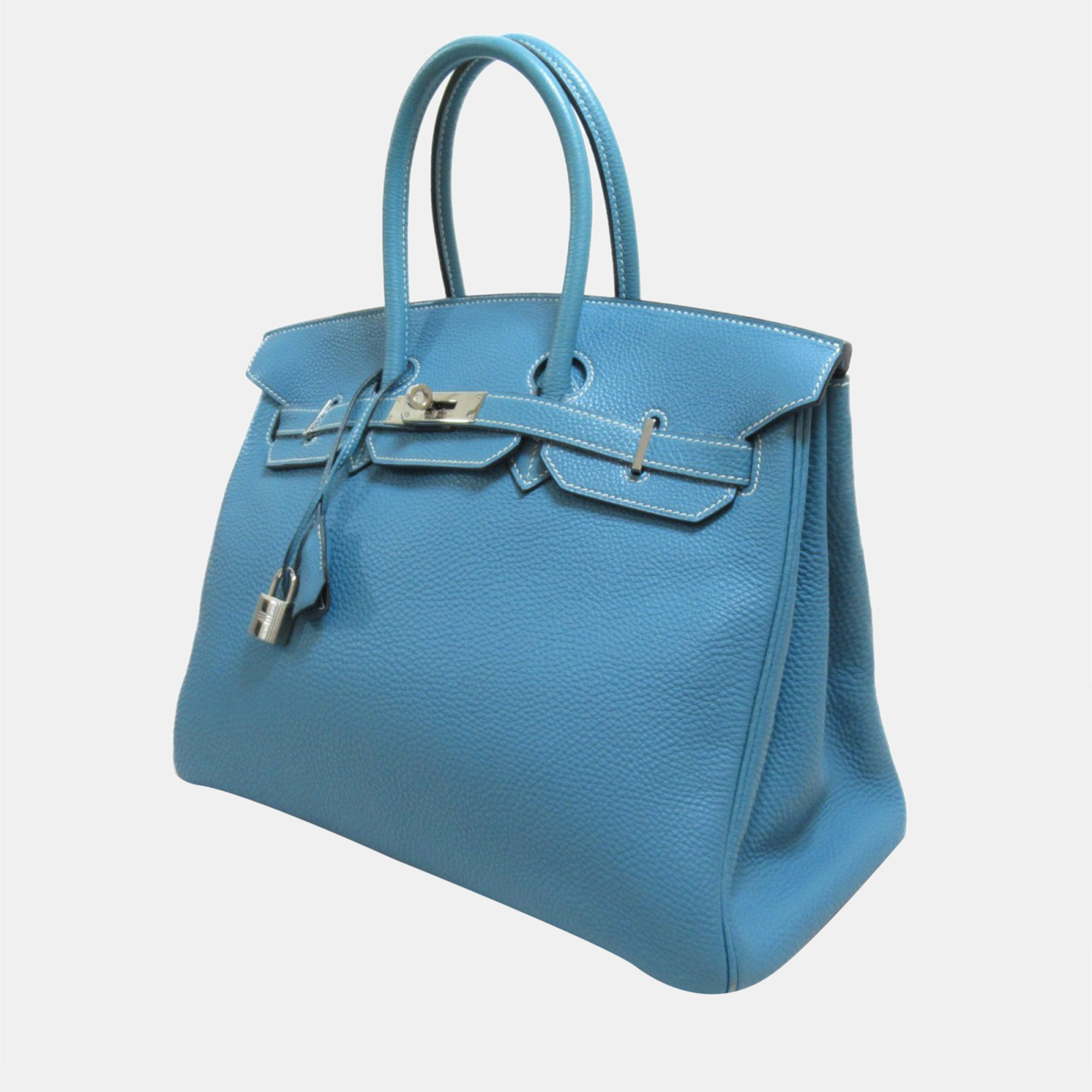 

Hermes Blue Togo Leather Palladium Hardware Birkin 35 Bag