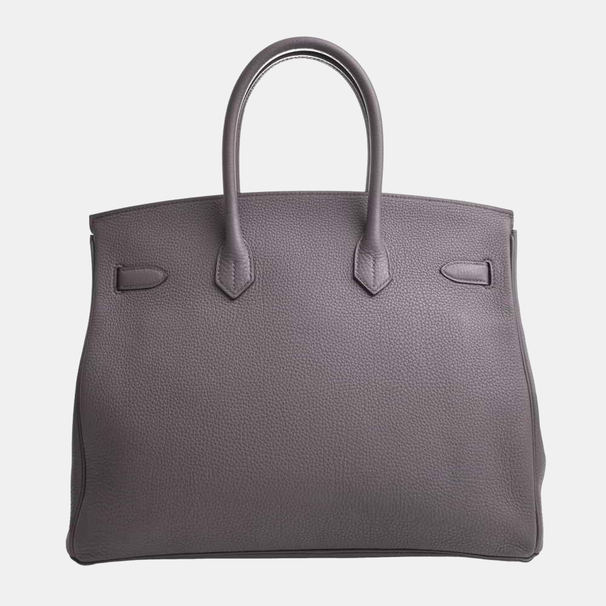 

Hermes Togo Birkin 35 Handbag - Grey