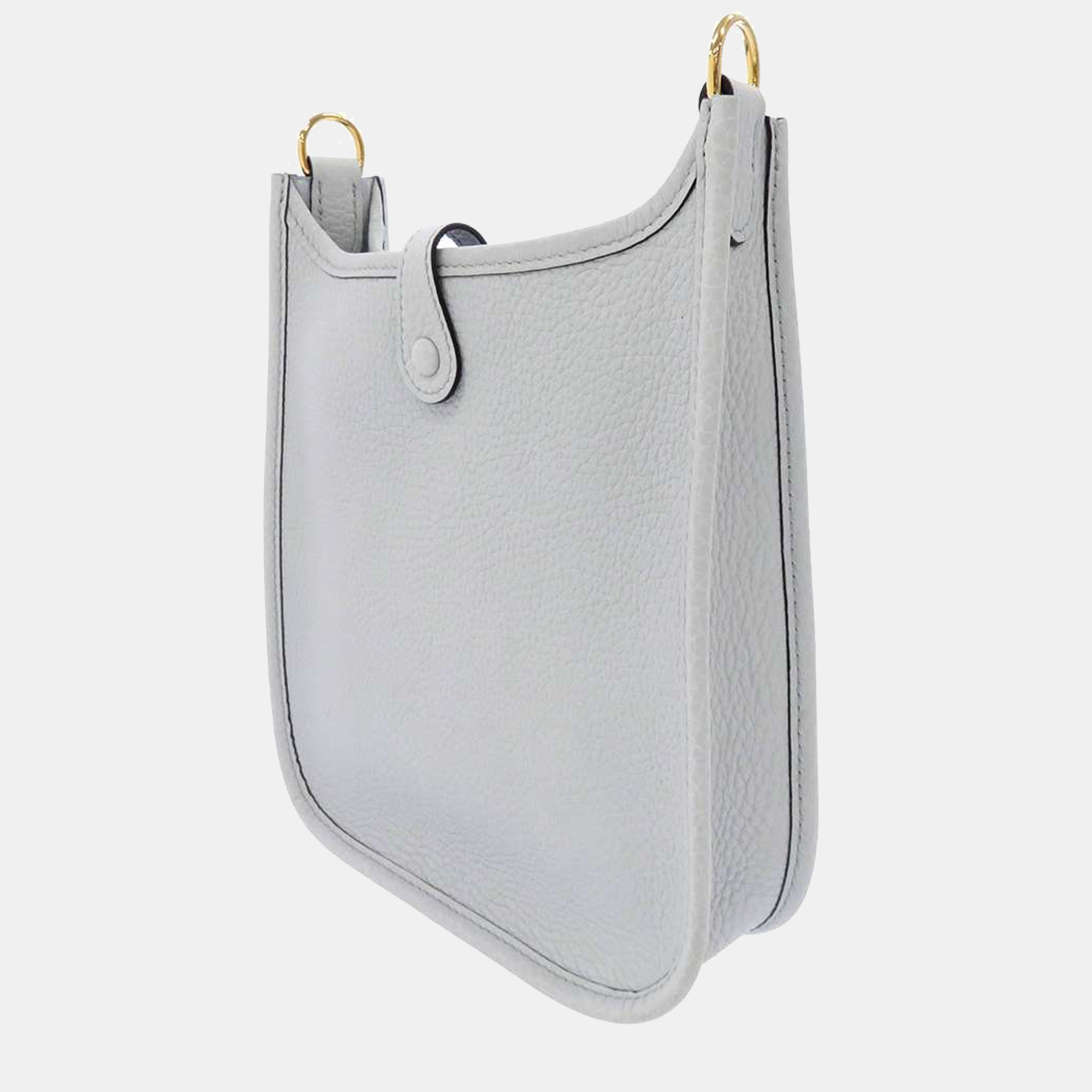 

Hermes Grey Clemence Leather Evelyne TPM Shoulder Bag