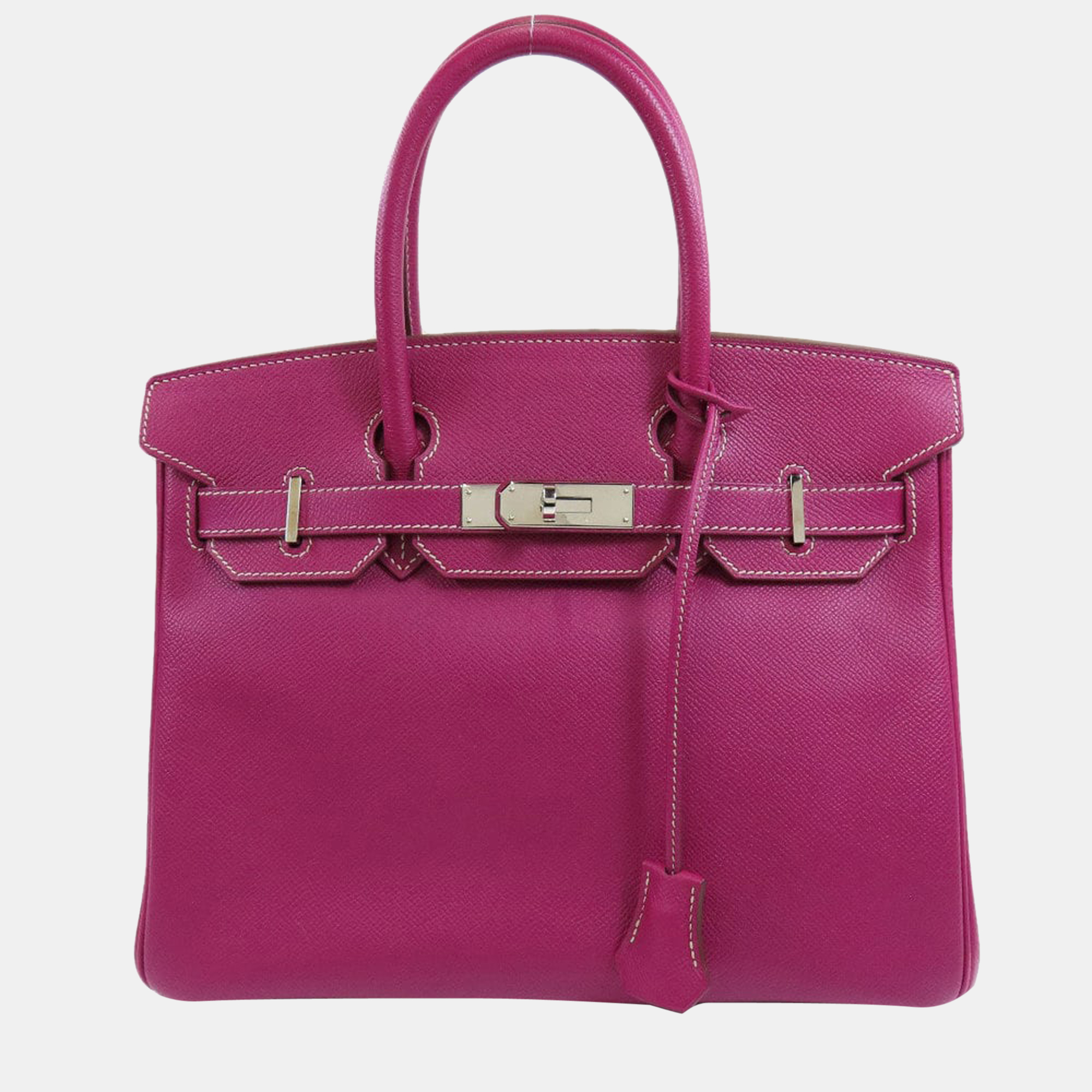 Pre-owned Hermes Birkin 30 Tosca Handbag Epson Ladies In Pink