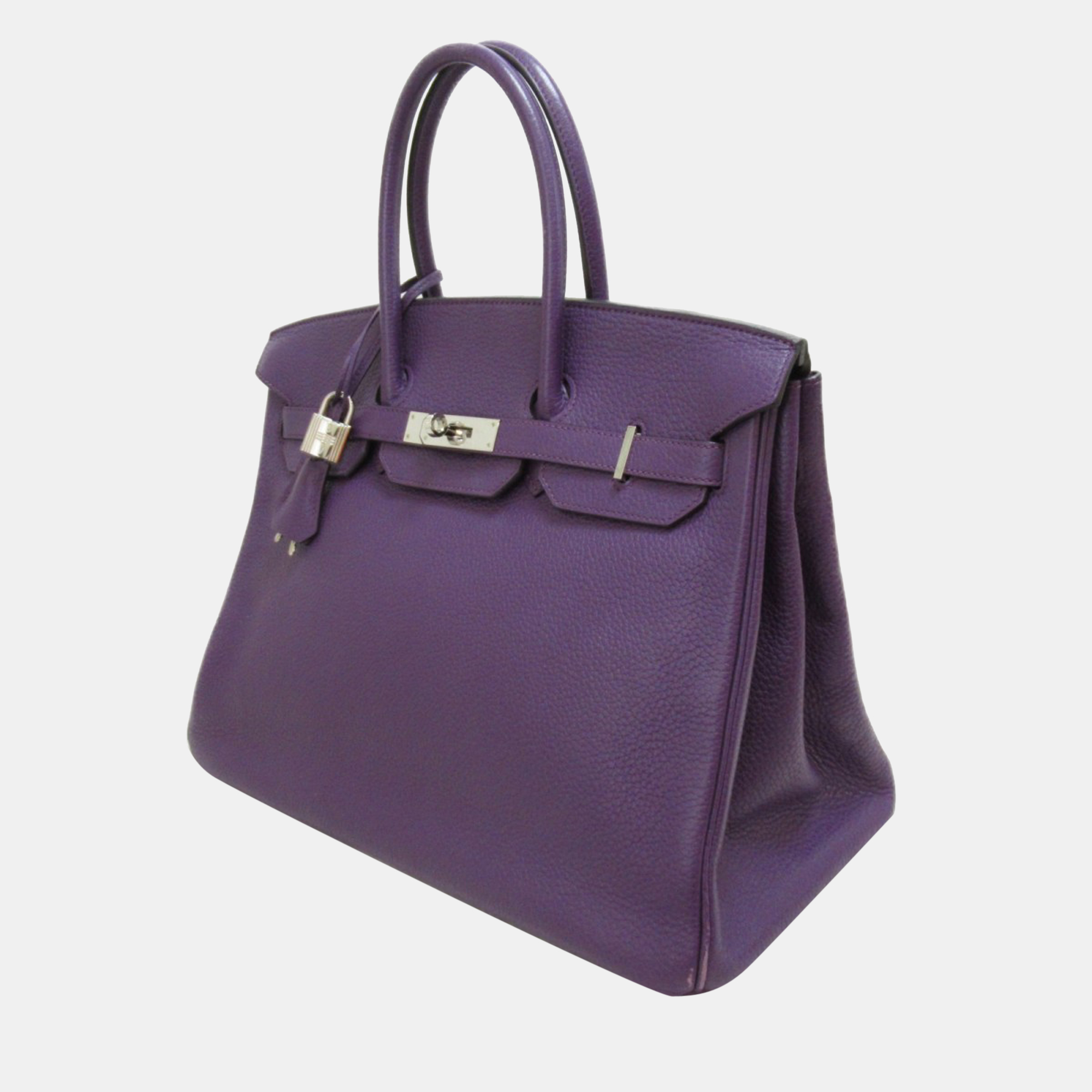 

Hermes Purple Togo Leather Palladium Hardware Birkin 35 Bag