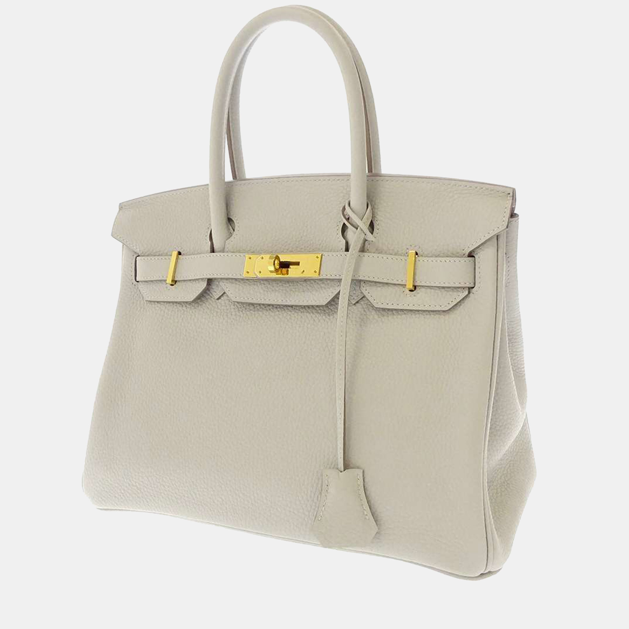 Hermes　Birkin bag 30　Etoupe grey　Togo leather　Gold hardware