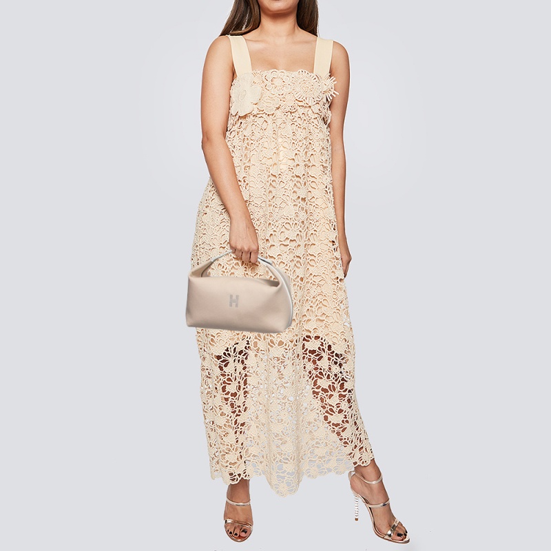 

Hermes Beige Canvas Large Bride-a-Brac Case Pouch