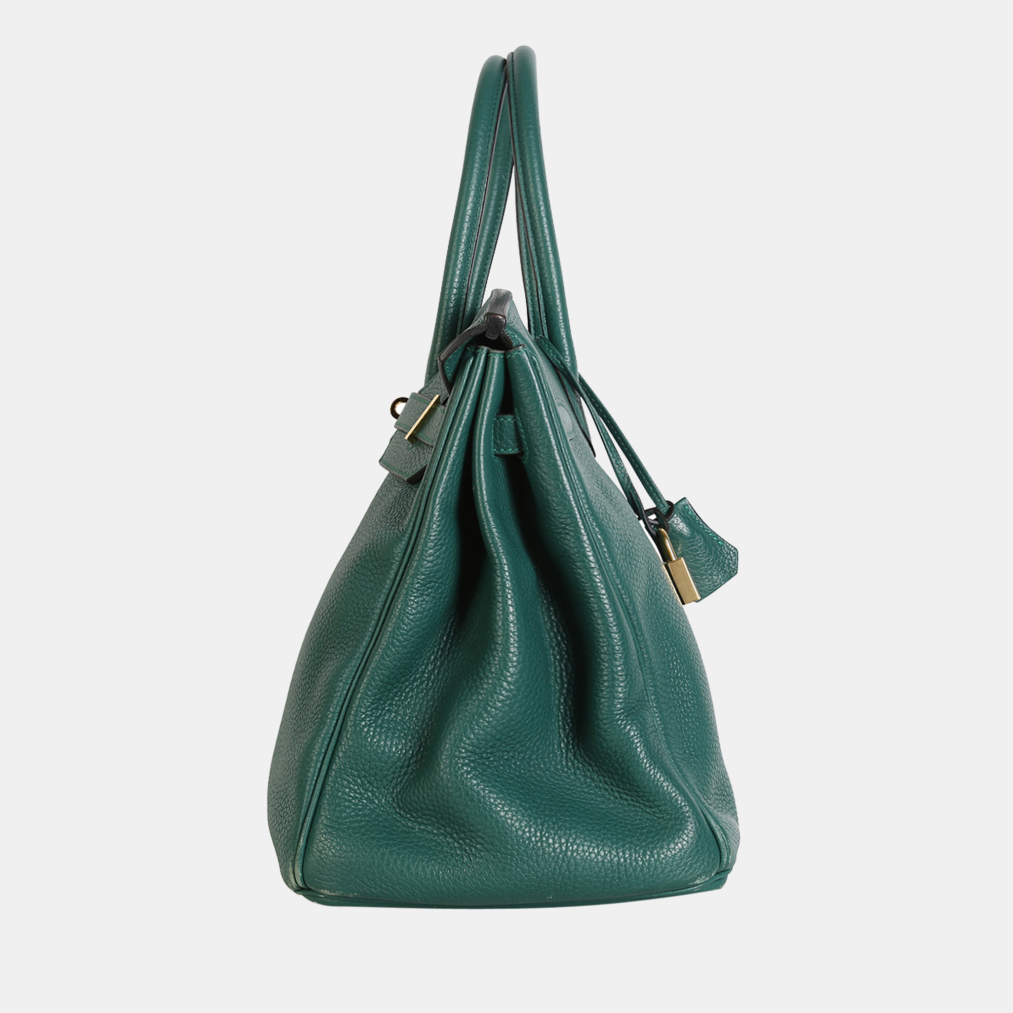 

Hermes Green Malachite Togo Leather Birkin 35 Bag