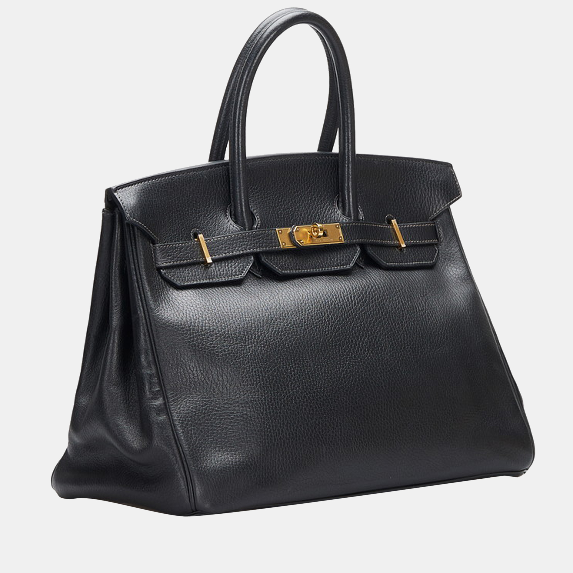 

Hermes Black Togo Leather Gold Hardware Birkin 35 Bag