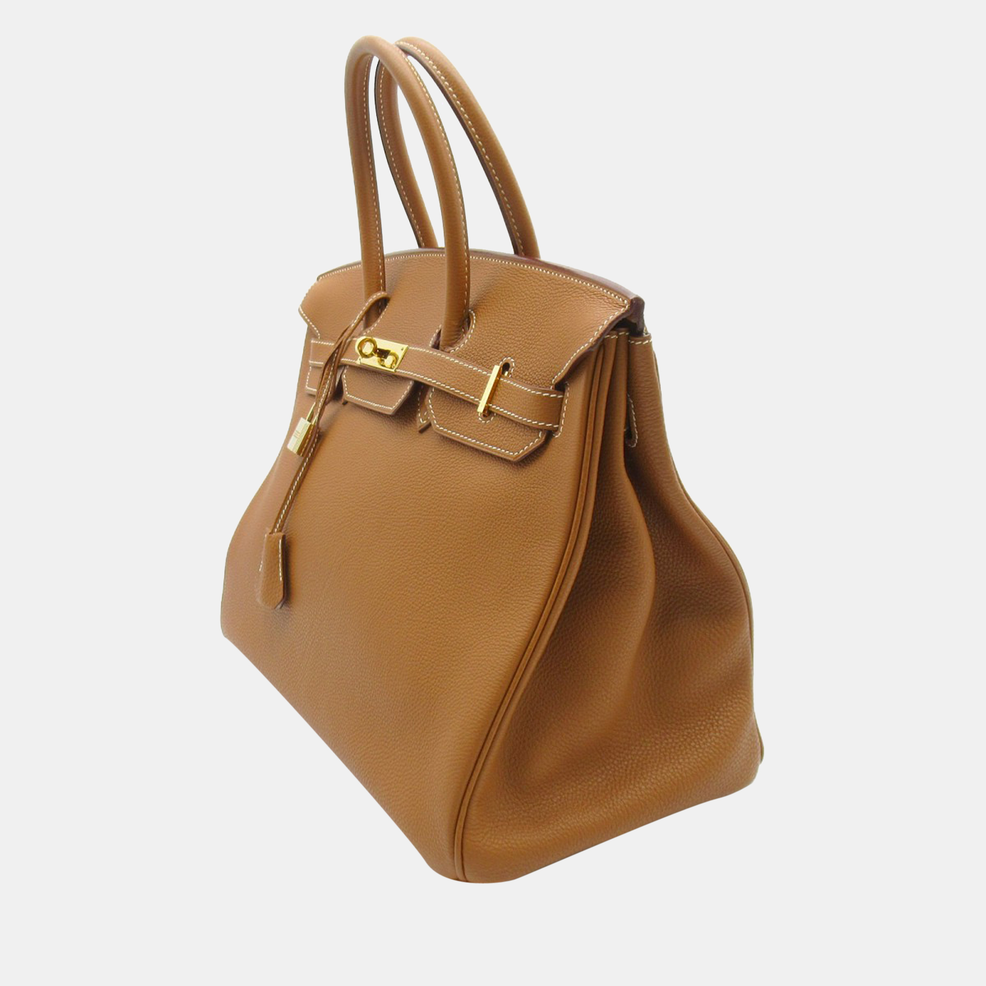 

Hermes Brown Togo Leather Gold Hardware Birkin 35 Bag