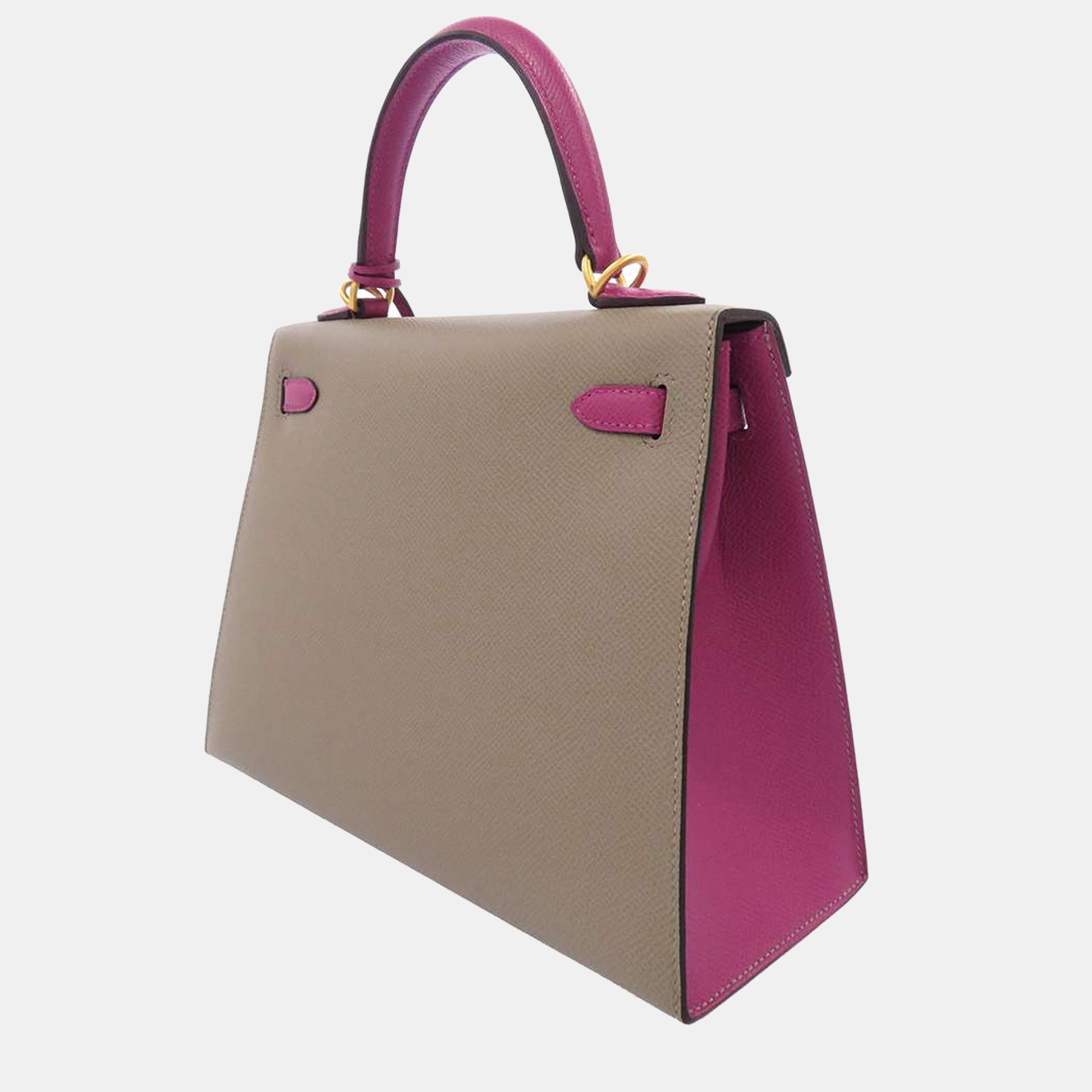 

Hermes Multi Epsom Leather Gold Hardware Kelly Sellier 25 Bag, Multicolor
