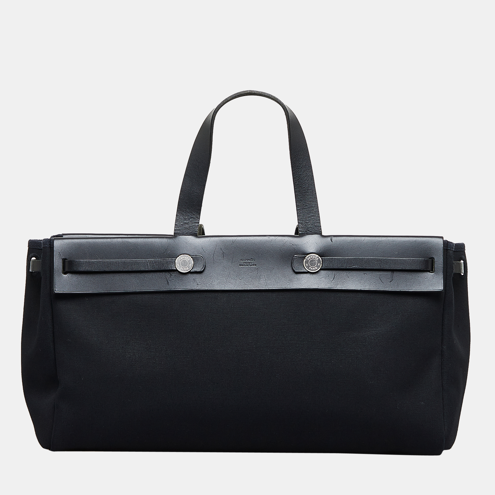 

Hermes Black Herbag Cabas