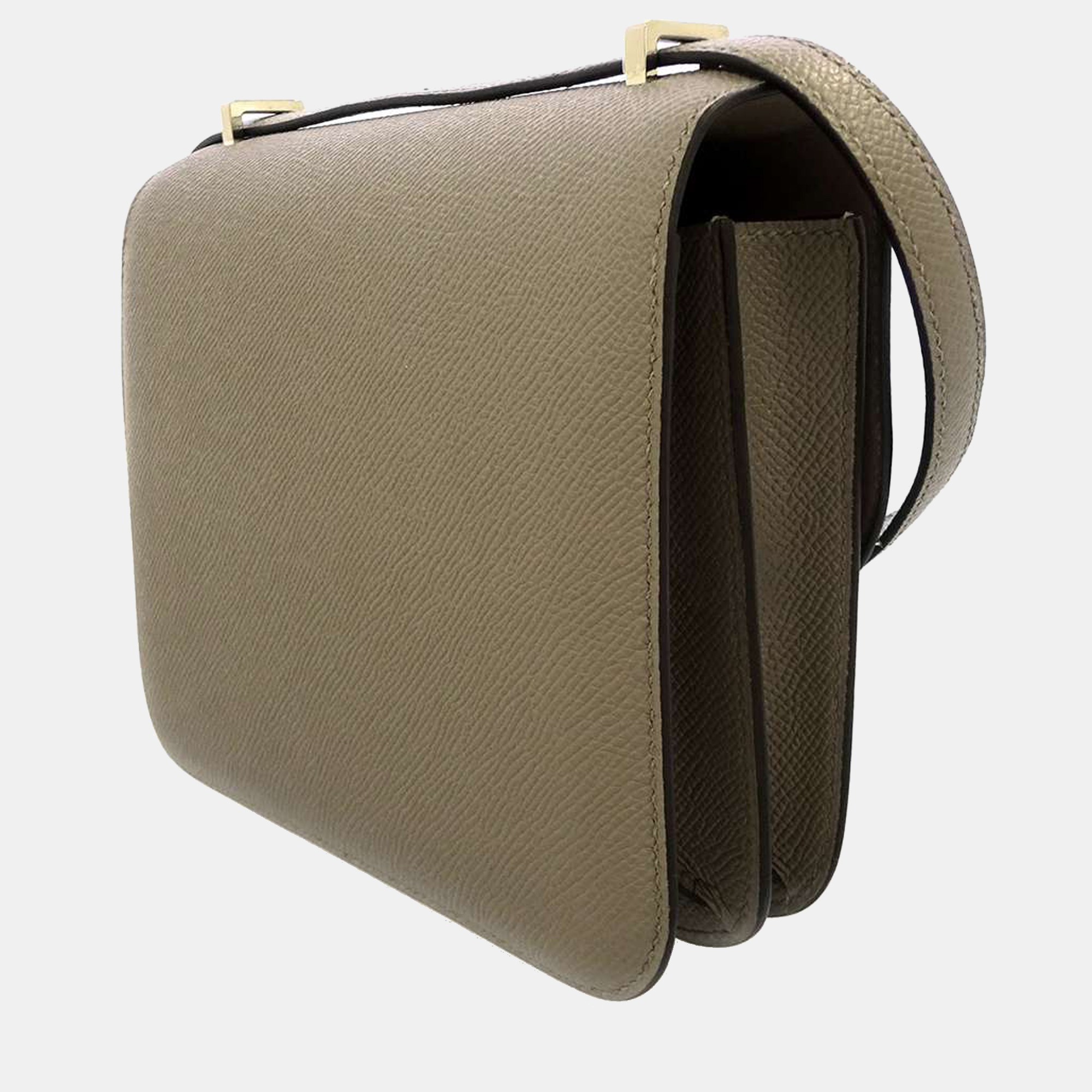 

Hermes Grey Epsom Leather Mini Constance III Shoulder Bag