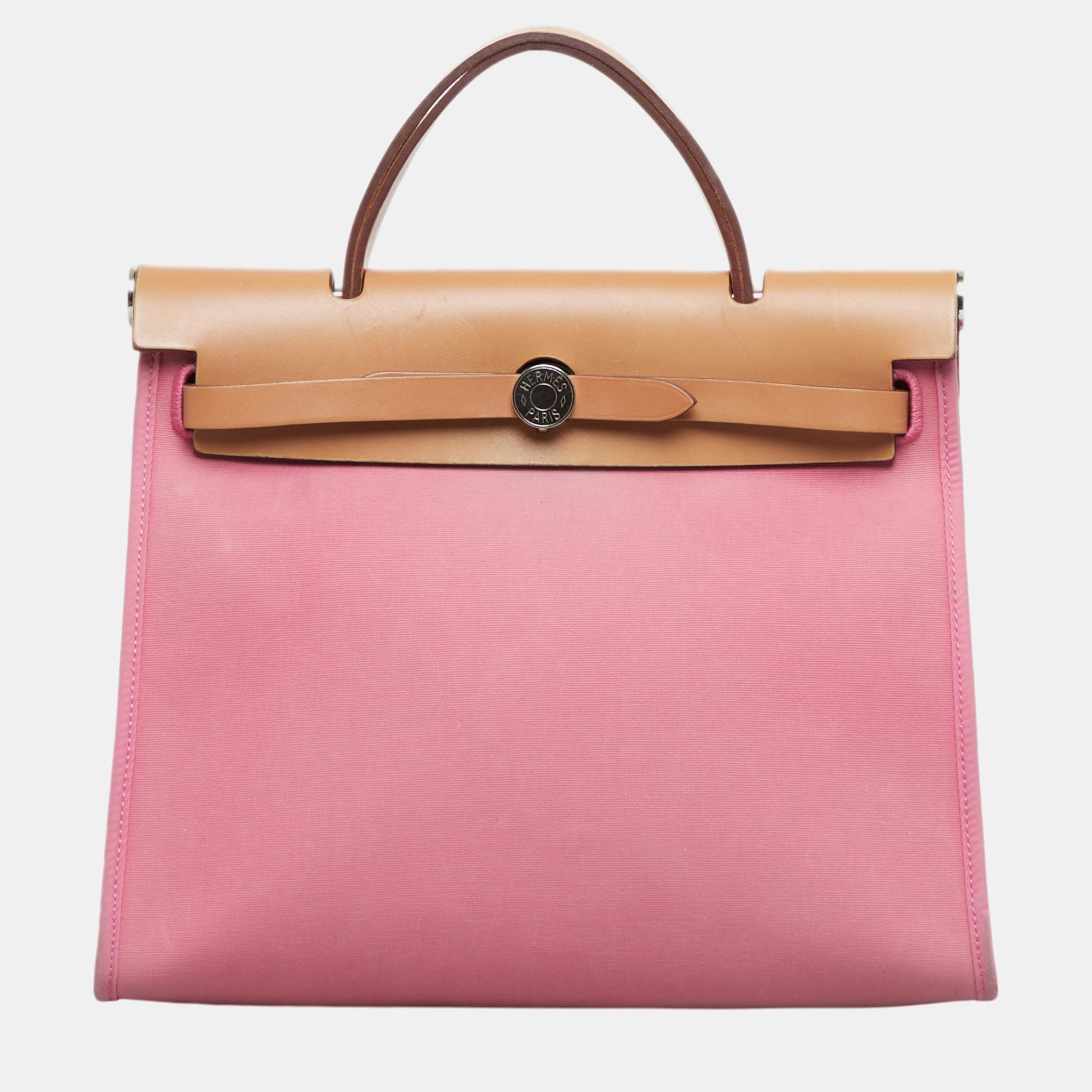 

Hermes Pink Herbag Zip