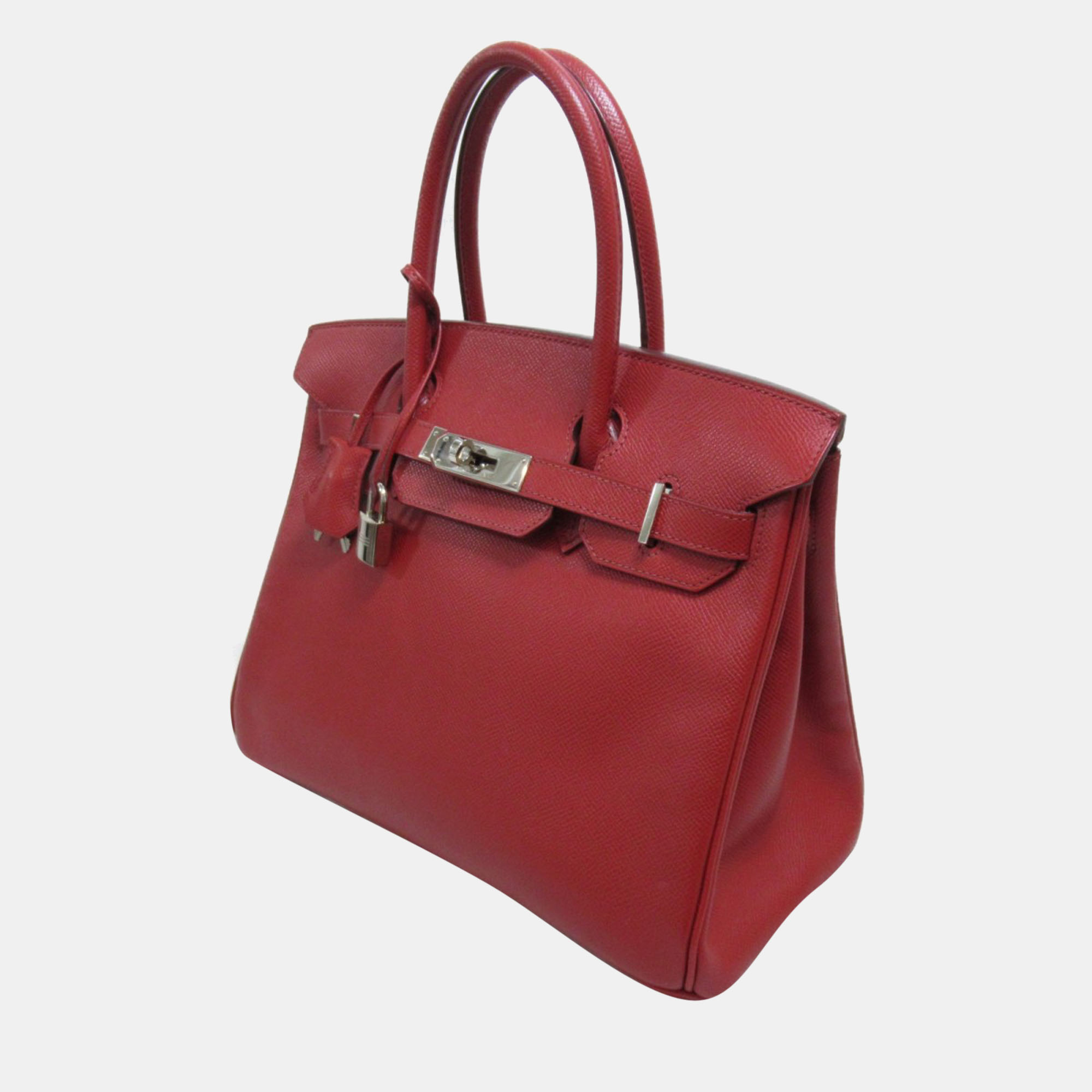 

Hermes Red Epsom Leather Palladium Hardware Birkin 30 Bag