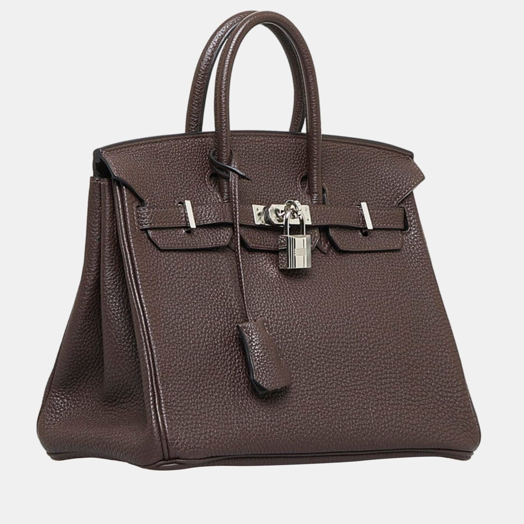 

Hermes Birkin 25 Handbag 401328 Chocolate Brown Togo Women's