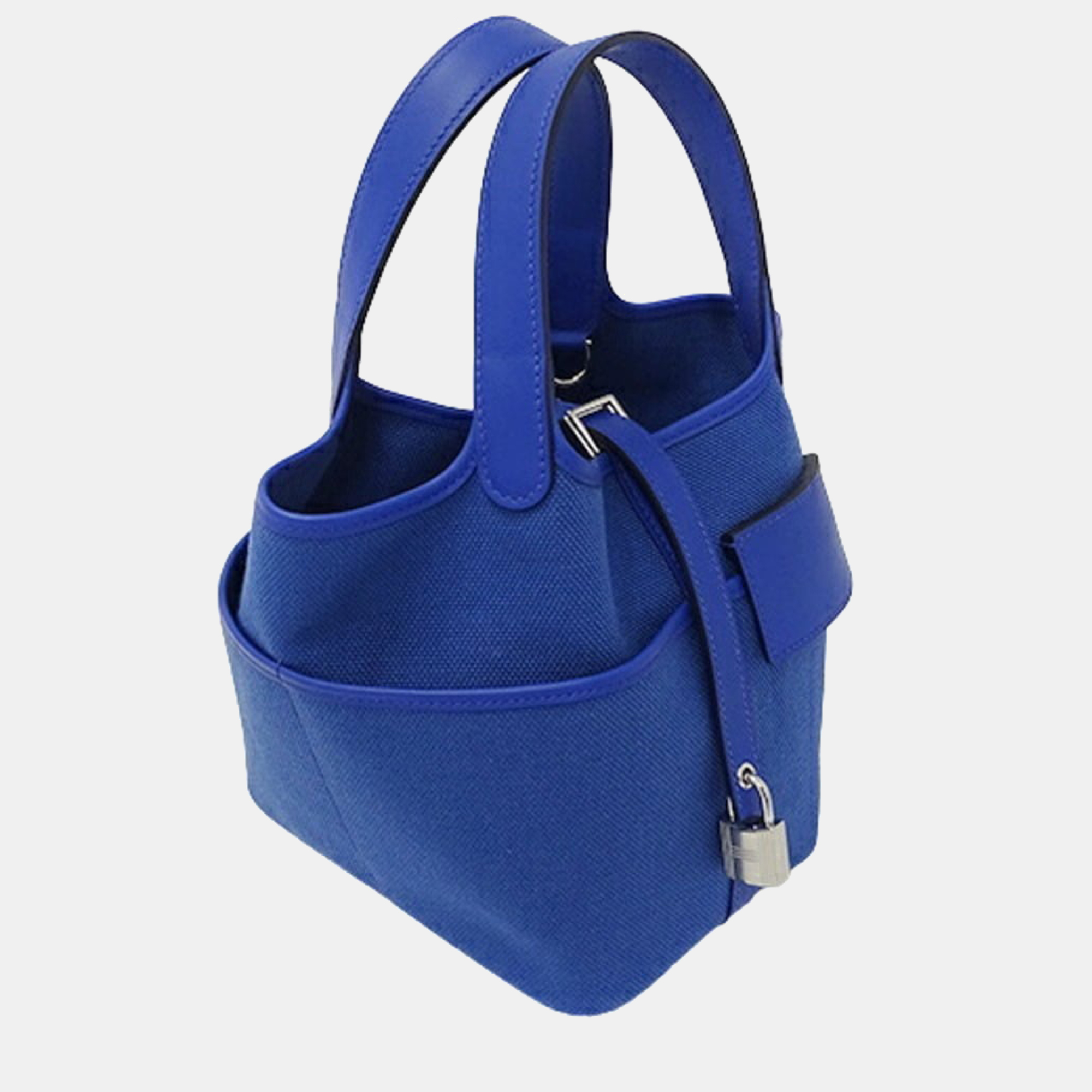 

Hermes Picotin Lock Cargo PM Swift Towar Goalan Blue Royale Bag Women's Handbag Tote U Engraved