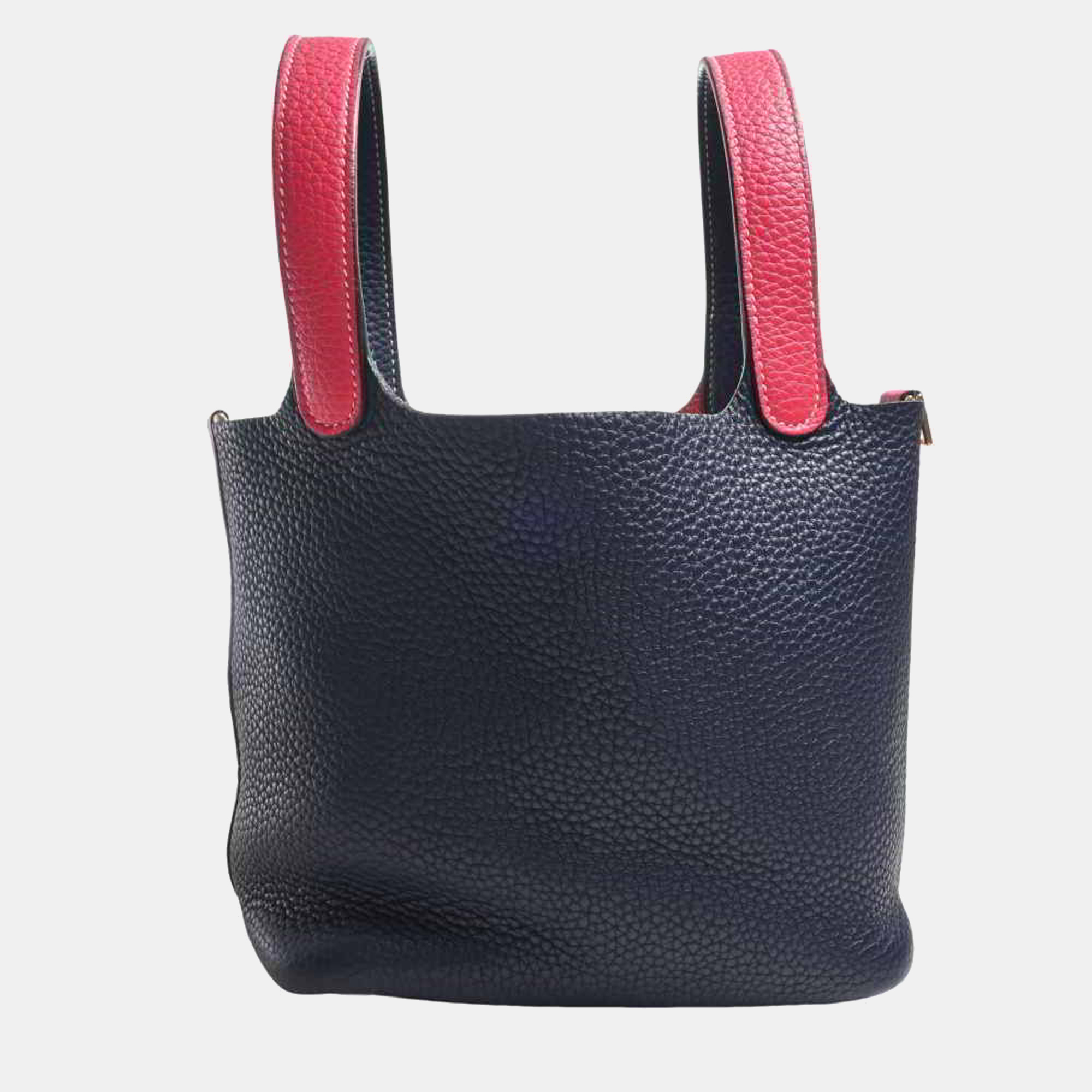 

Hermes Taurillon Clemence Picotin Lock PM Handbag Pink
