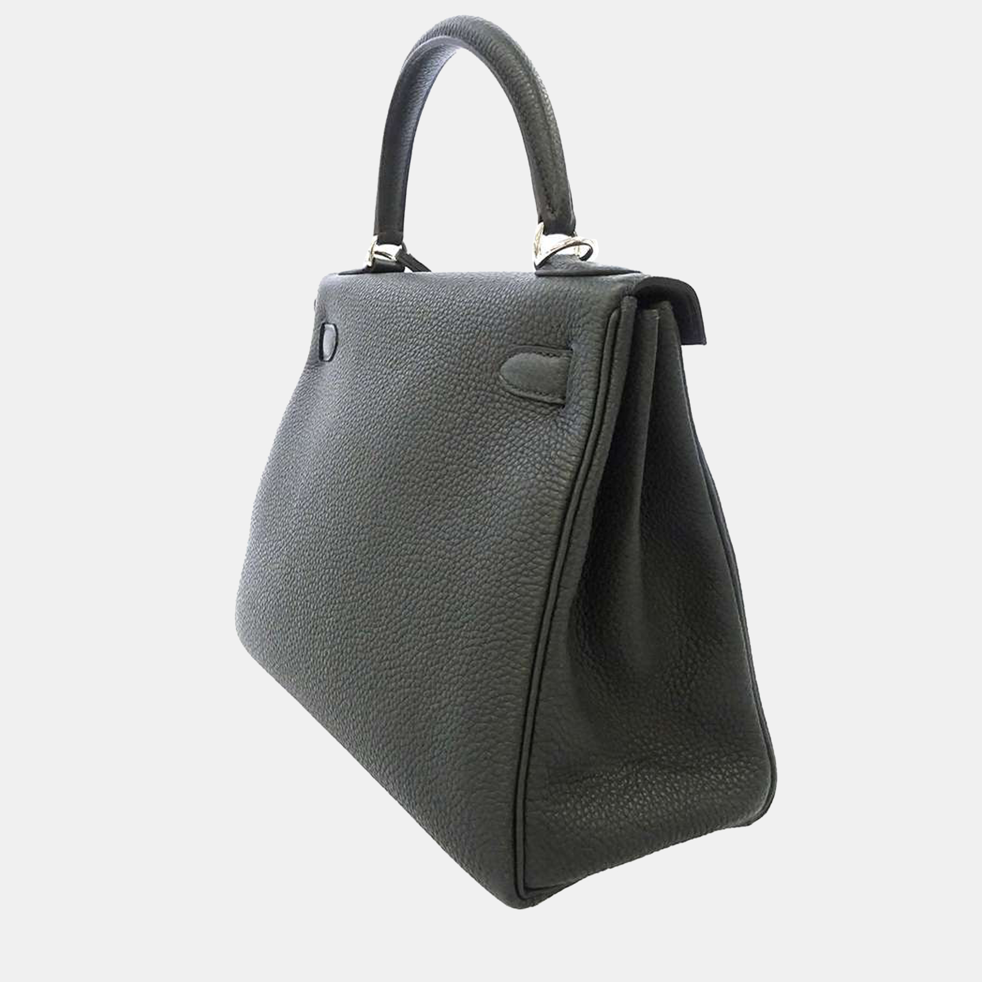 

Hermes Green Togo Leather Palladium Hardware Kelly Retourne 28 Bag