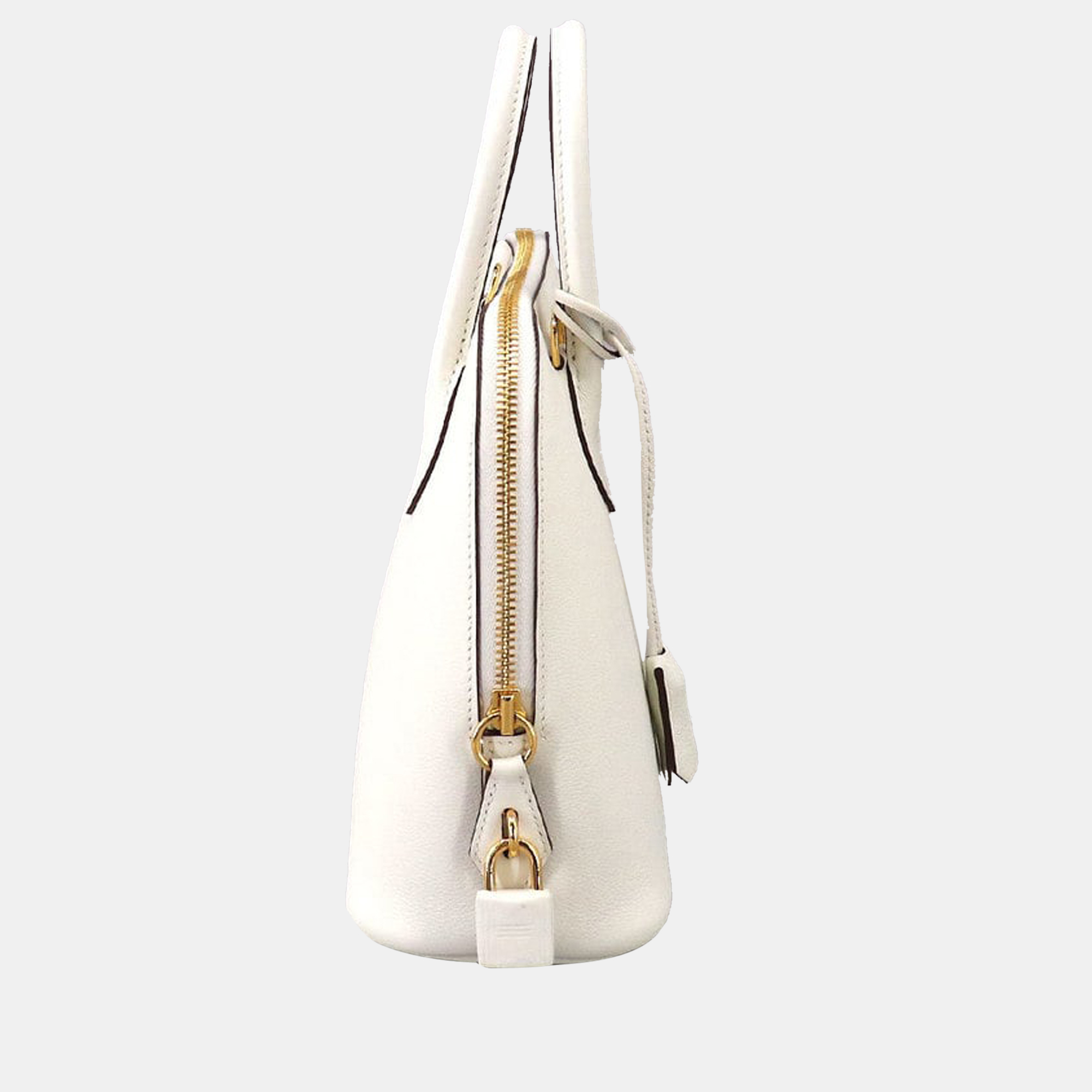 

Hermes Bolide 1923 25 Verso 2way hand shoulder bag ever color white sesame U engraved gold metal fittings